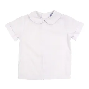 112-PSB-B, Boys short sleeve piped shirt