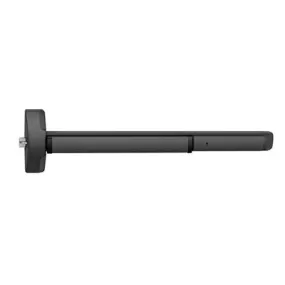 Accentra (Yale) 6100-36-BSP Rim Device, Pullman Latch Exit Bar, Hex Key Dogging, 36" Bar, Exit Only, Less Trim, Grade 1, BSP Black Suede Powder Coat Finish