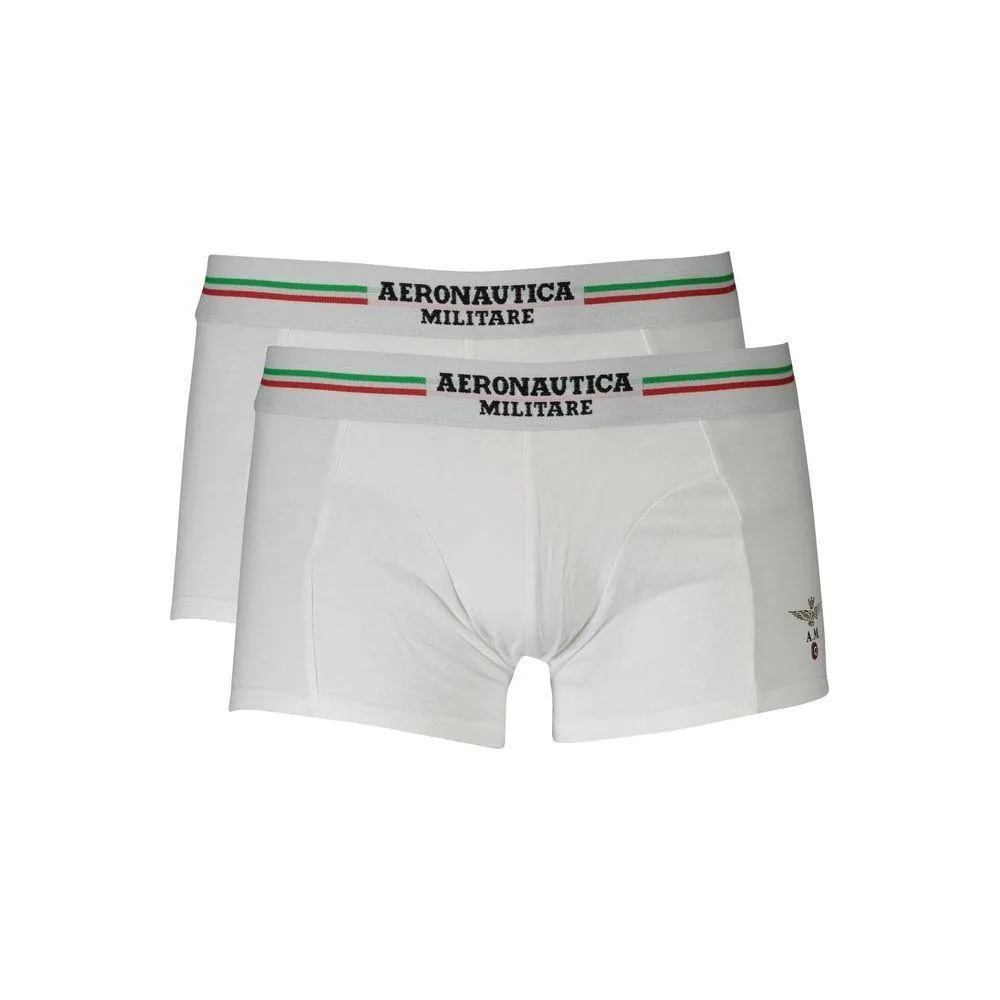 Aeronautica Militare White Cotton Underwear