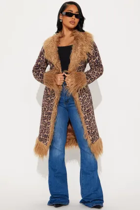 Amgias Cheetahs Coat - Chocolate/Combo