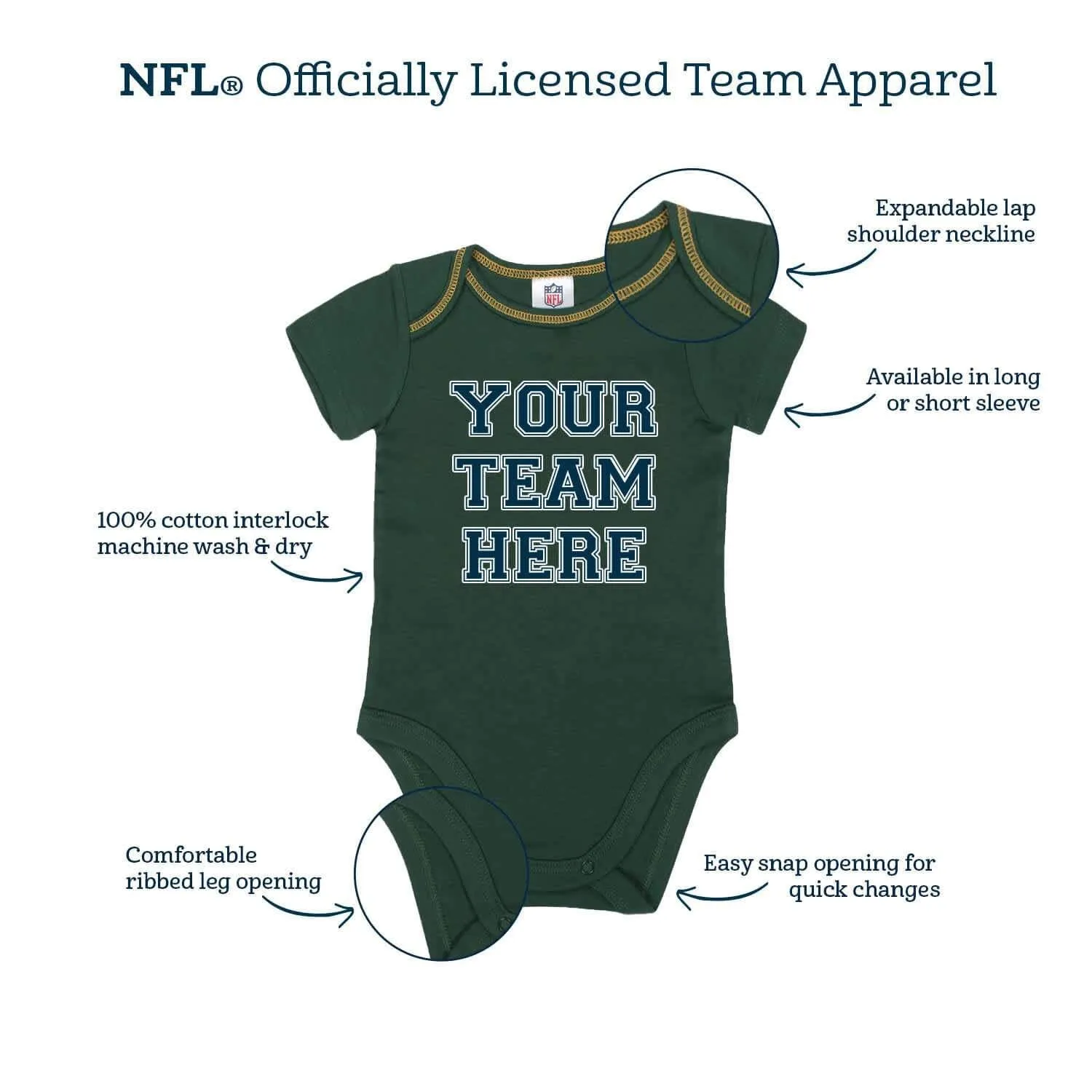 Baby Boys New York Jets Bodysuit