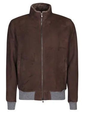 Barba Shearling Lined Zipped Jacket