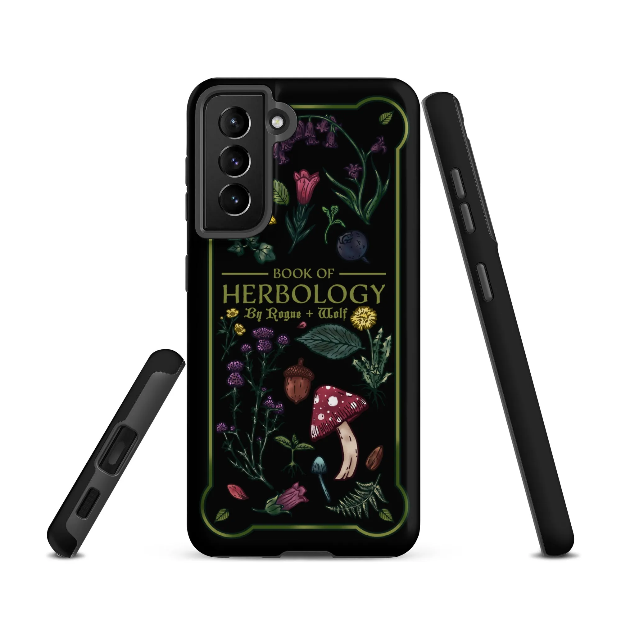 Book of Herbology Shockproof Samsung case - Witchy Goth Phone Accessories Anti-scratch cover