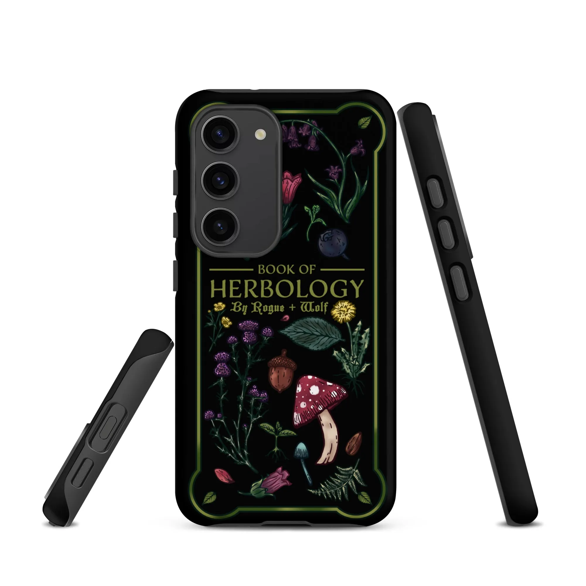 Book of Herbology Shockproof Samsung case - Witchy Goth Phone Accessories Anti-scratch cover