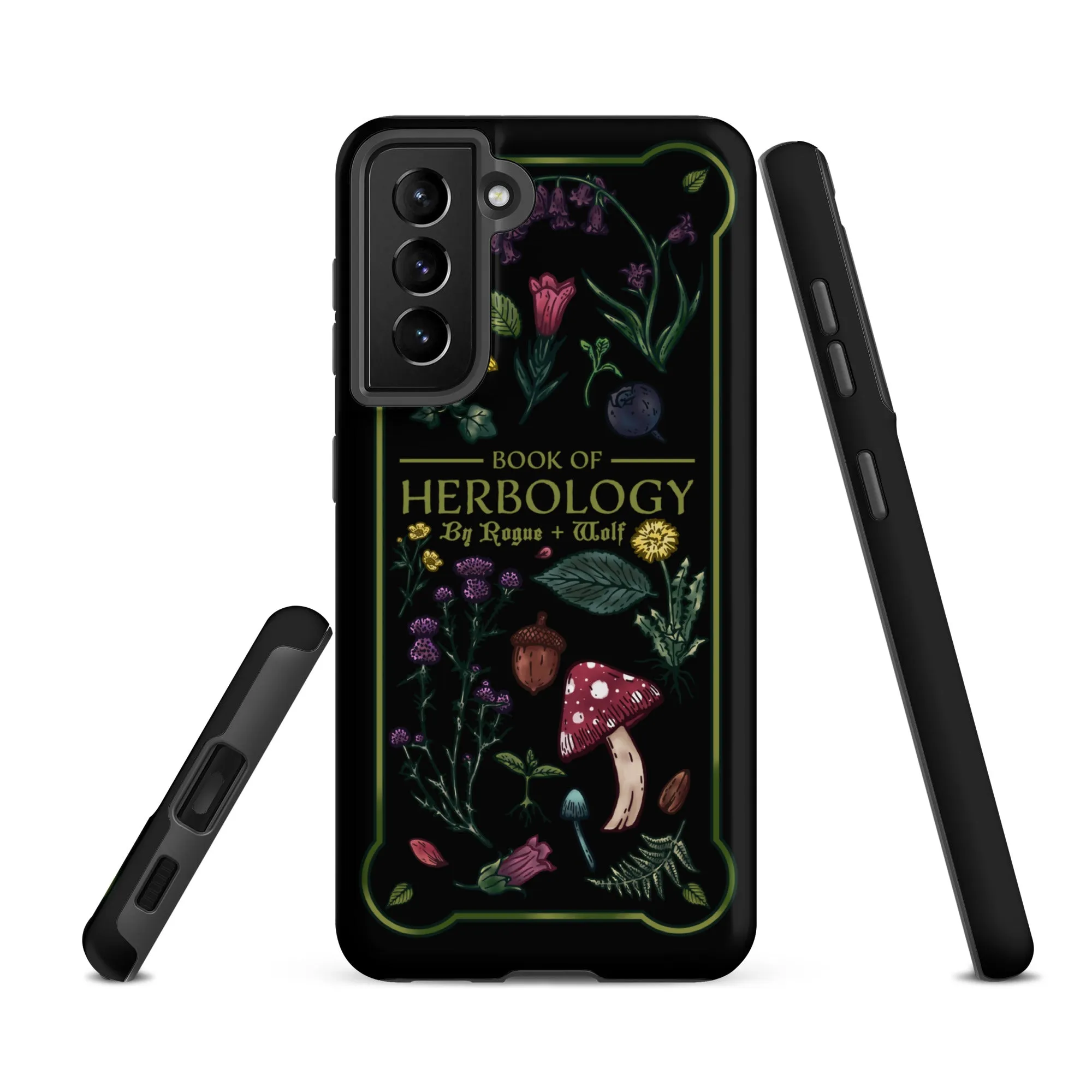 Book of Herbology Shockproof Samsung case - Witchy Goth Phone Accessories Anti-scratch cover