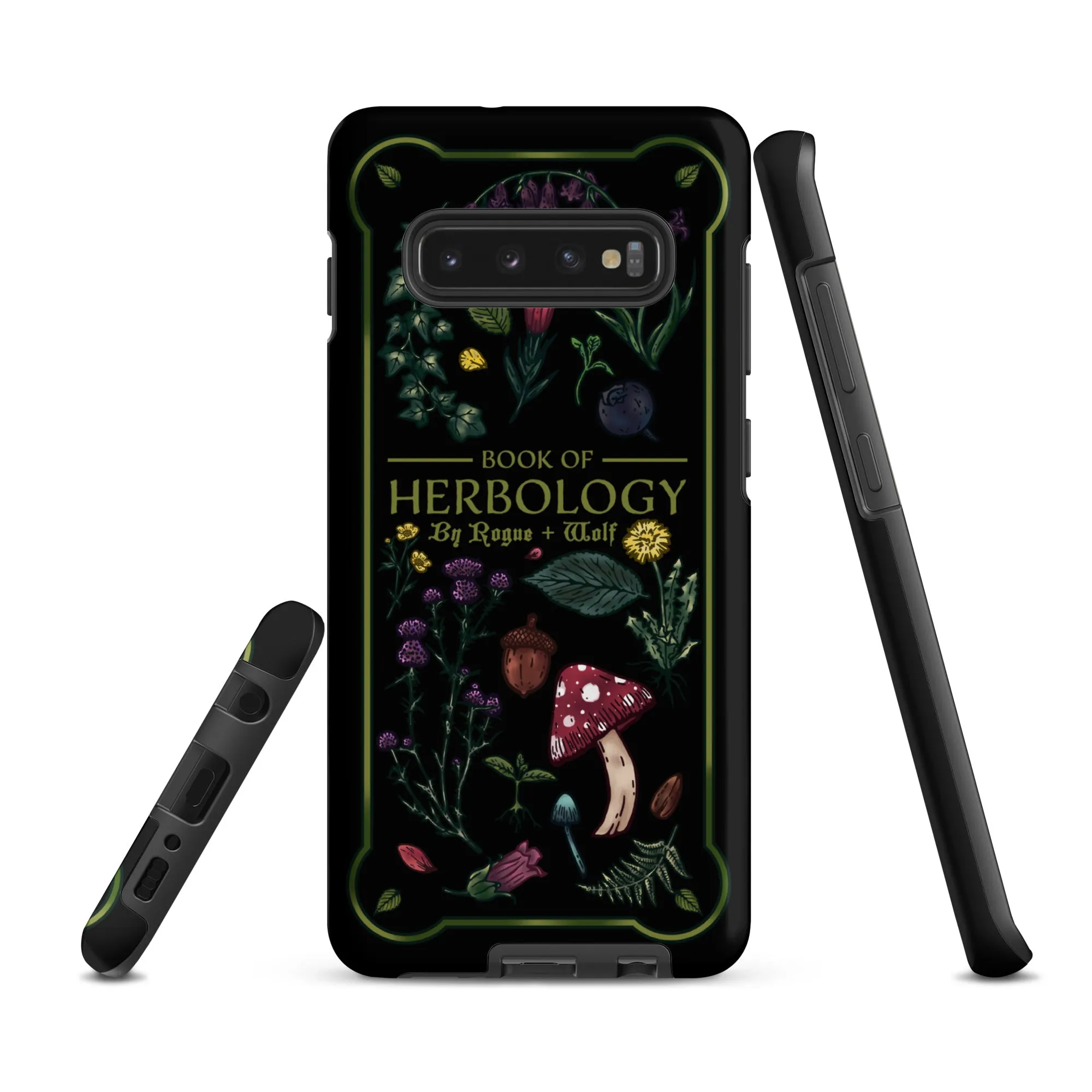 Book of Herbology Shockproof Samsung case - Witchy Goth Phone Accessories Anti-scratch cover