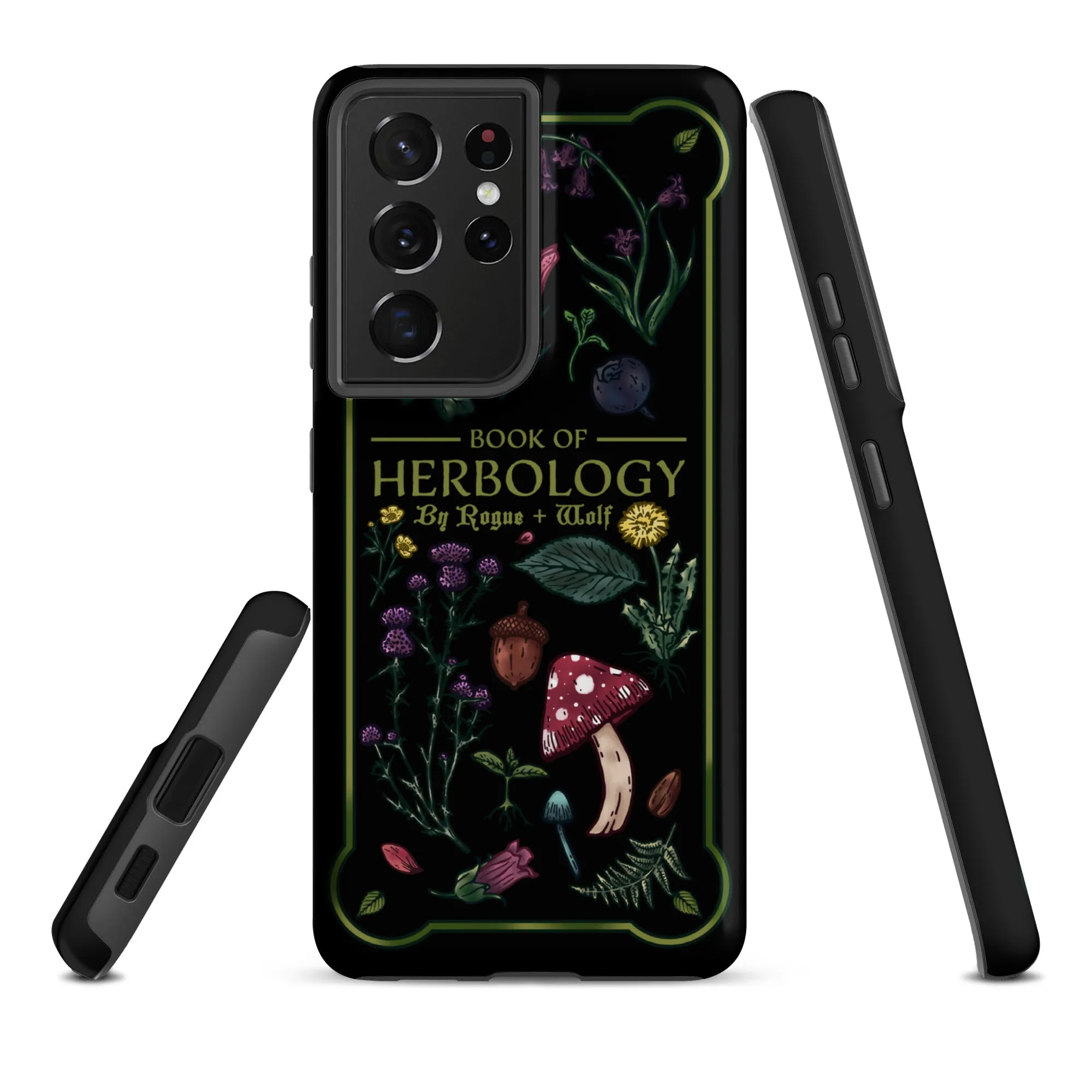 Book of Herbology Shockproof Samsung case - Witchy Goth Phone Accessories Anti-scratch cover