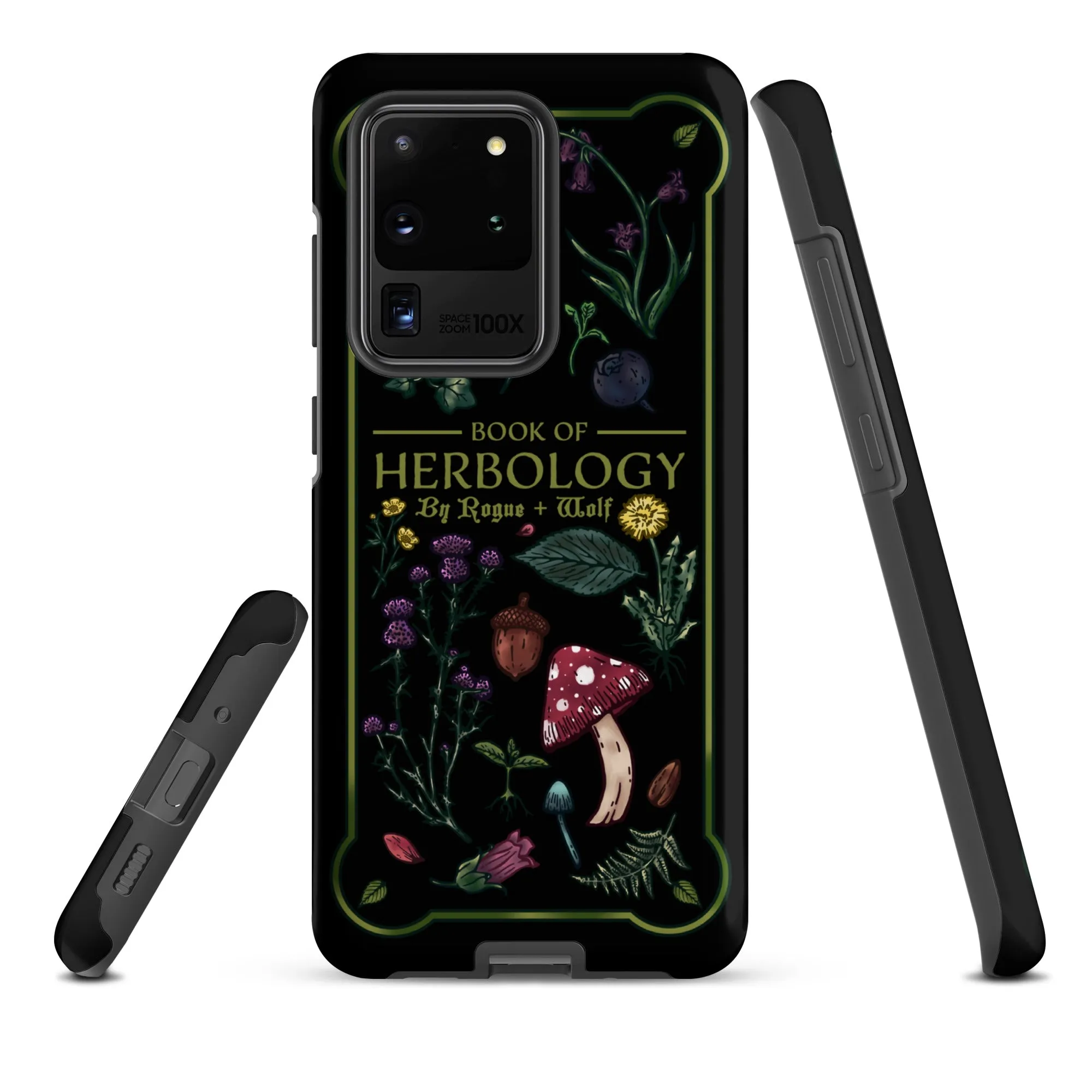 Book of Herbology Shockproof Samsung case - Witchy Goth Phone Accessories Anti-scratch cover