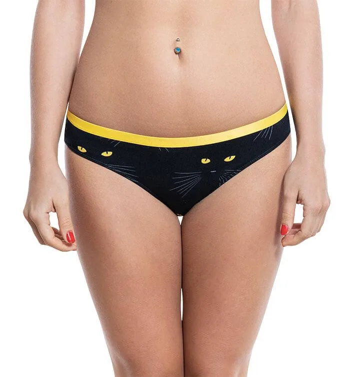 Cat Eyes Womens Briefs Knickers