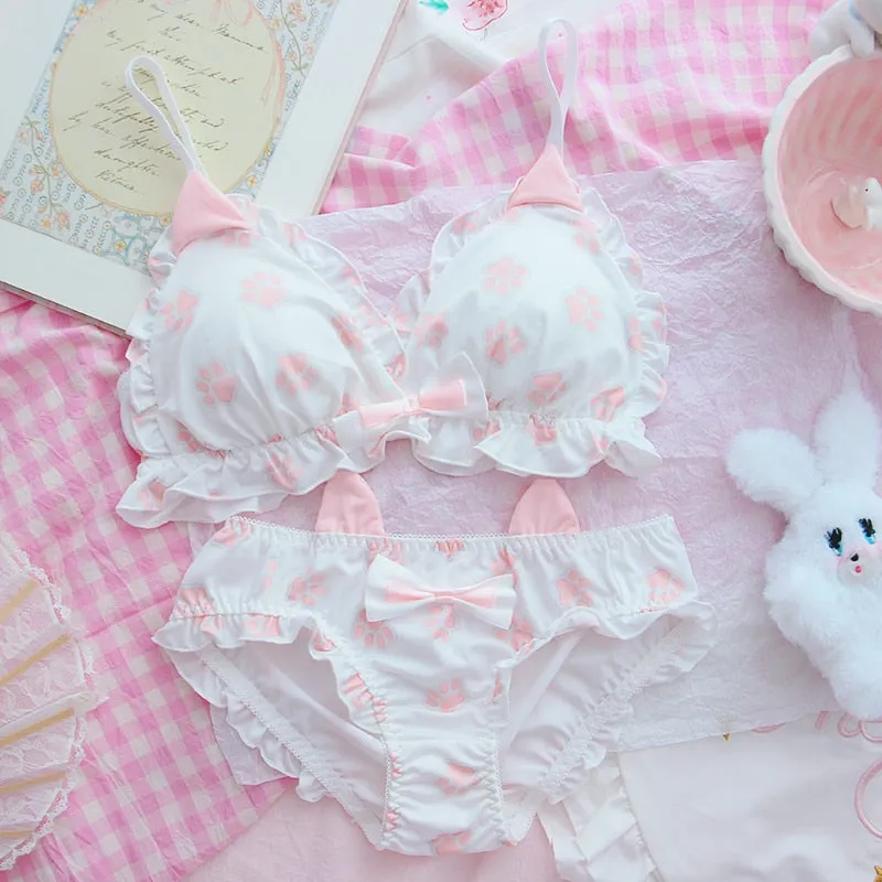 Cat Paw & Ears Underwear Set