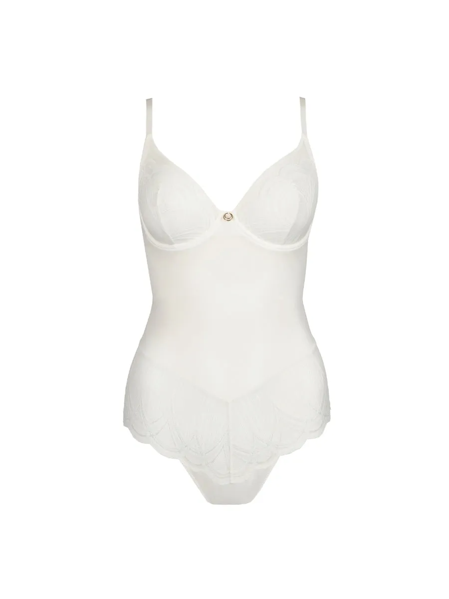 Cathia Plunge Bodysuit - Natural