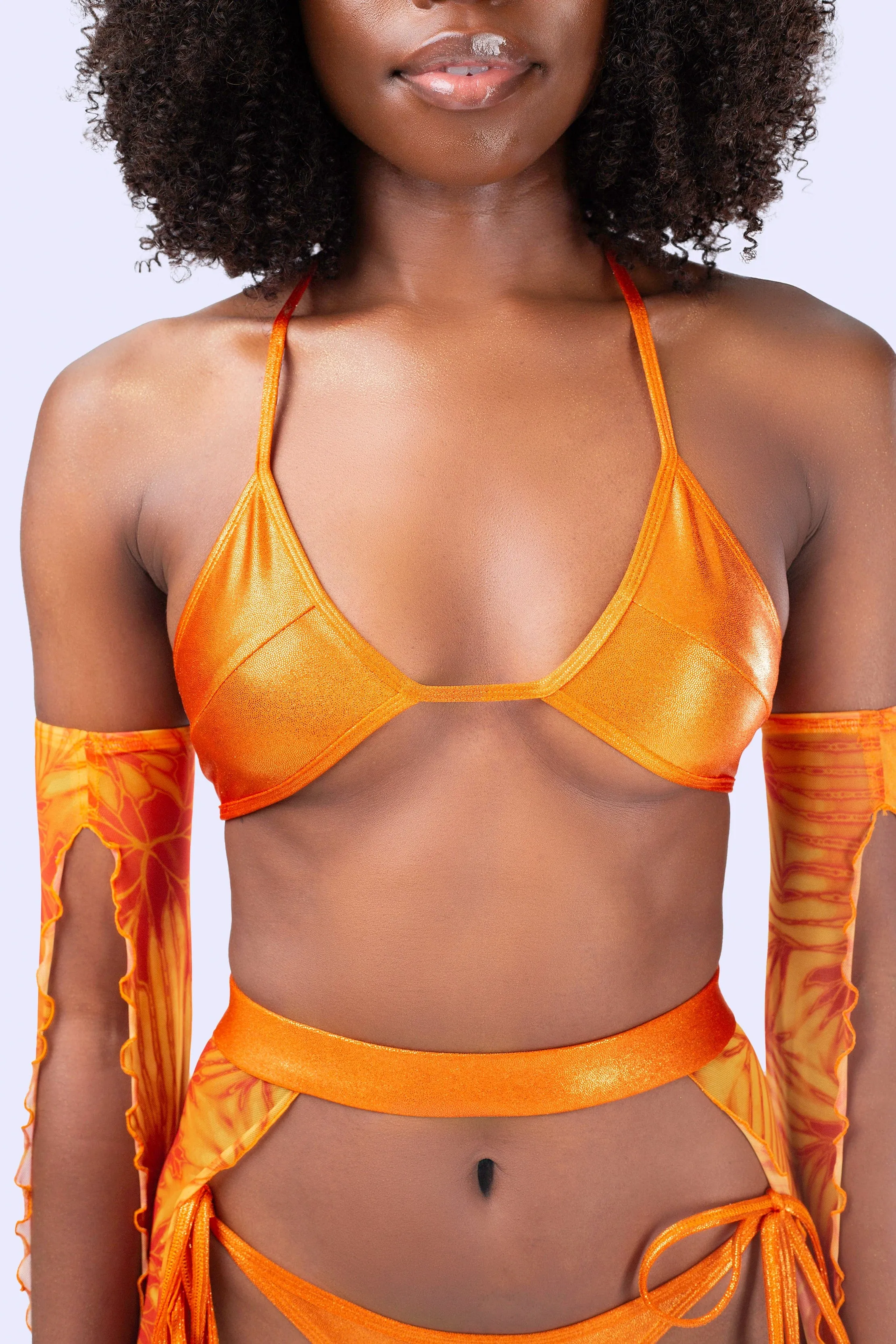 Citrine Halter Bikini Top