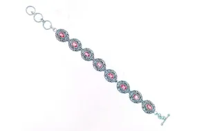 Clarice Bracelet- Garnet