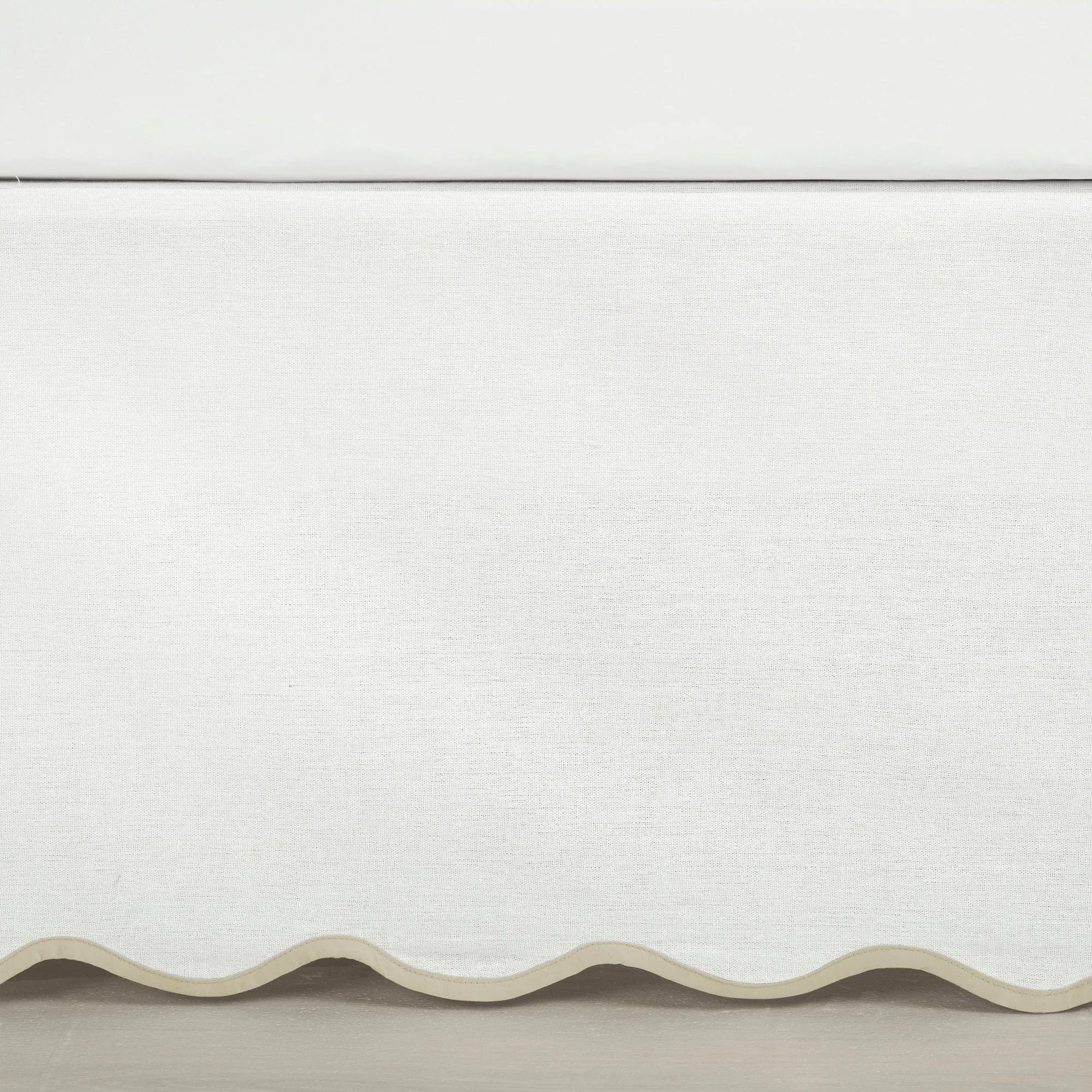 Coastal Chic Scalloped Edge Bed Skirt