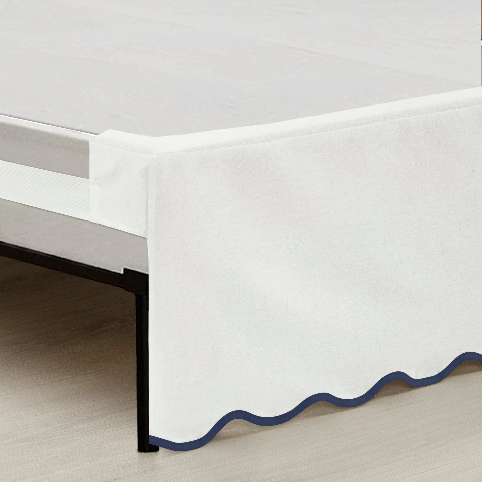 Coastal Chic Scalloped Edge Bed Skirt