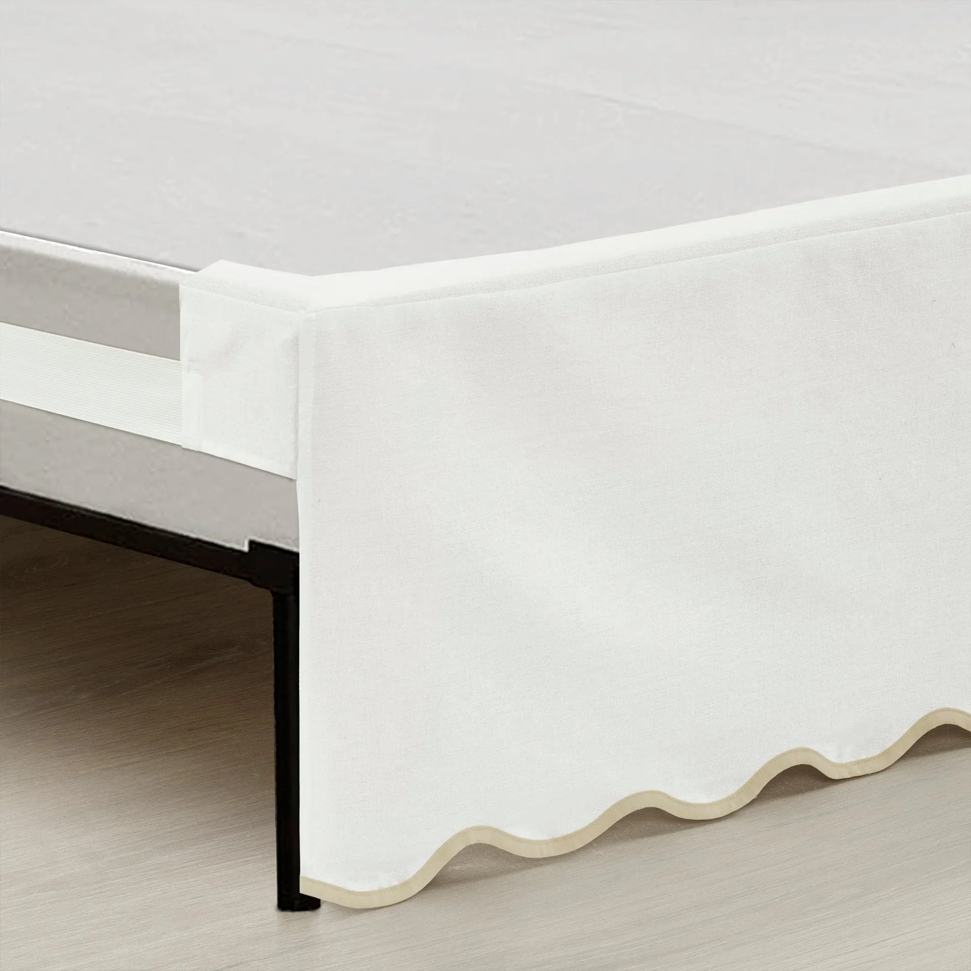 Coastal Chic Scalloped Edge Bed Skirt