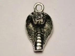 Cobra Snake Head Genuine American Pewter Charm