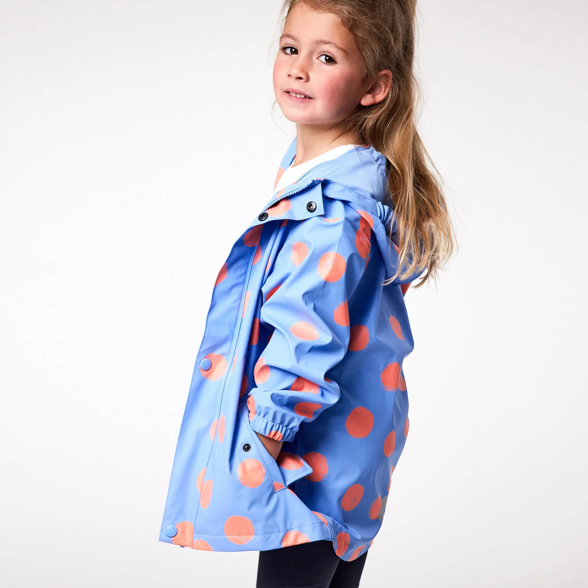 Cornflower Dot Recycled Unlined Raincoat