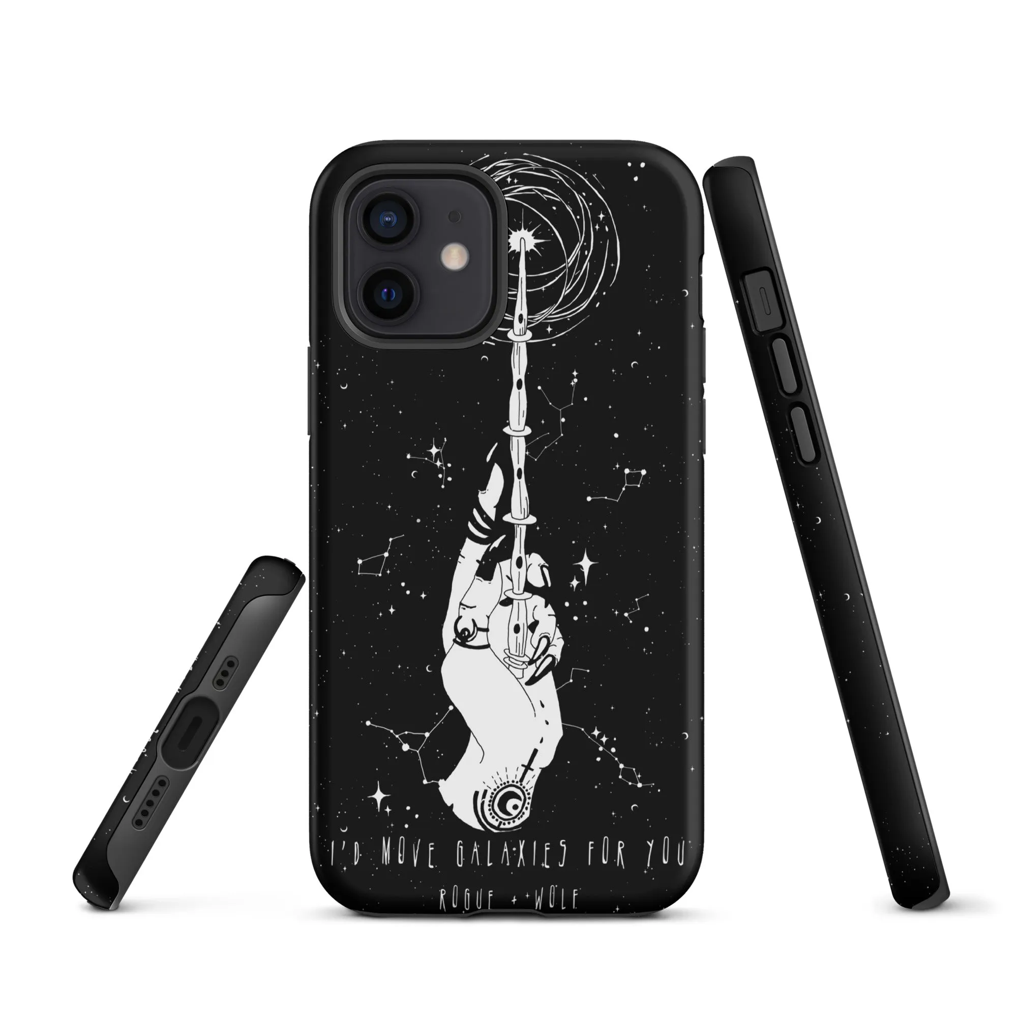 Cosmic Devotion Tough Phone Case for iPhone - Shockproof Anti-scratch Witchy Goth Cool Fun Christmas Gift