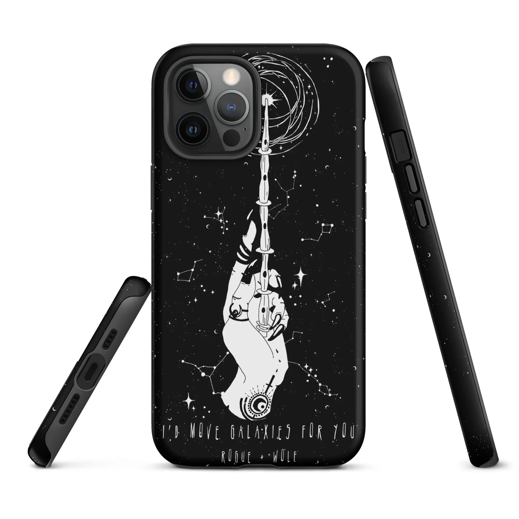 Cosmic Devotion Tough Phone Case for iPhone - Shockproof Anti-scratch Witchy Goth Cool Fun Christmas Gift