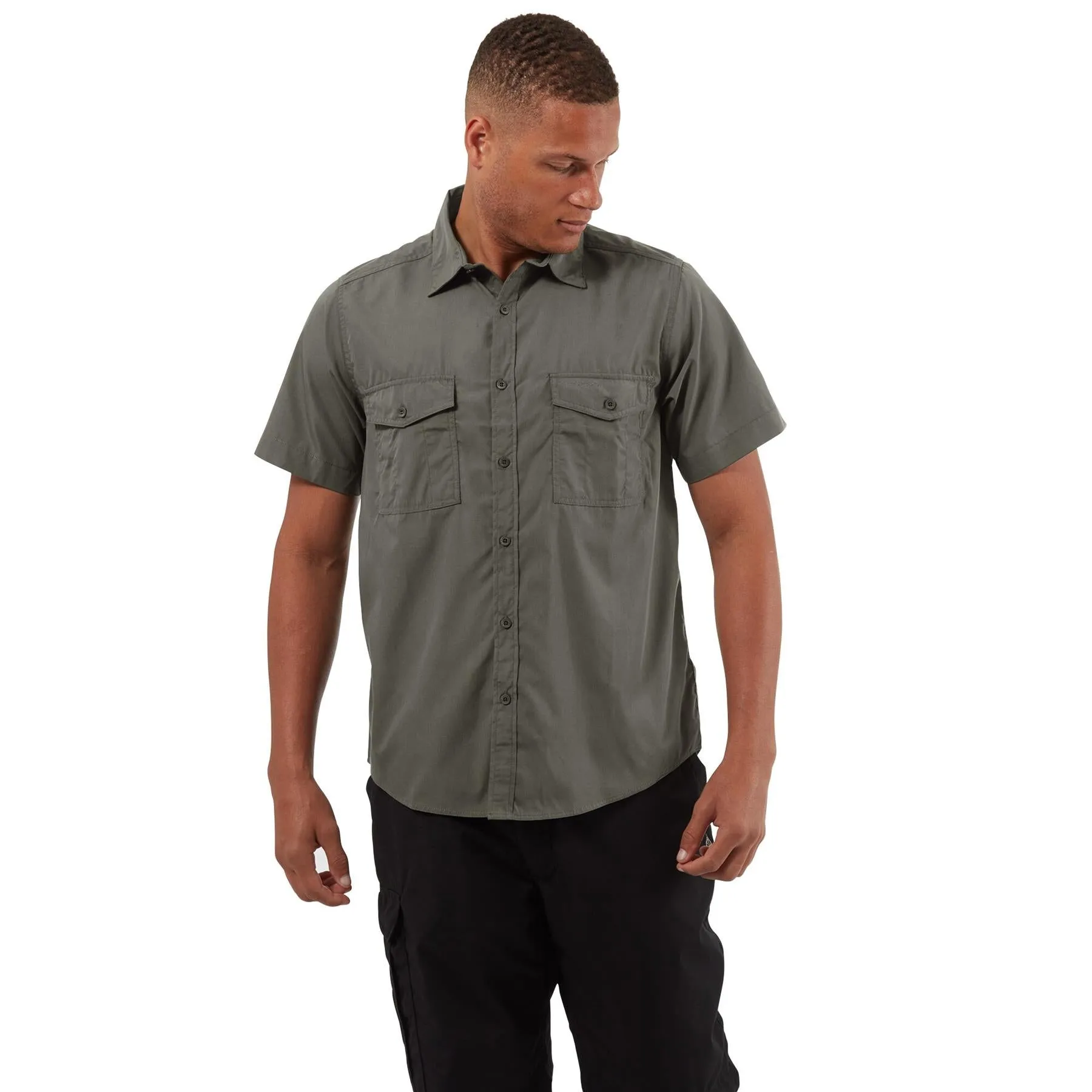 Craghoppers Mens Kiwi Short Sleeved Shirt Nosi Defense