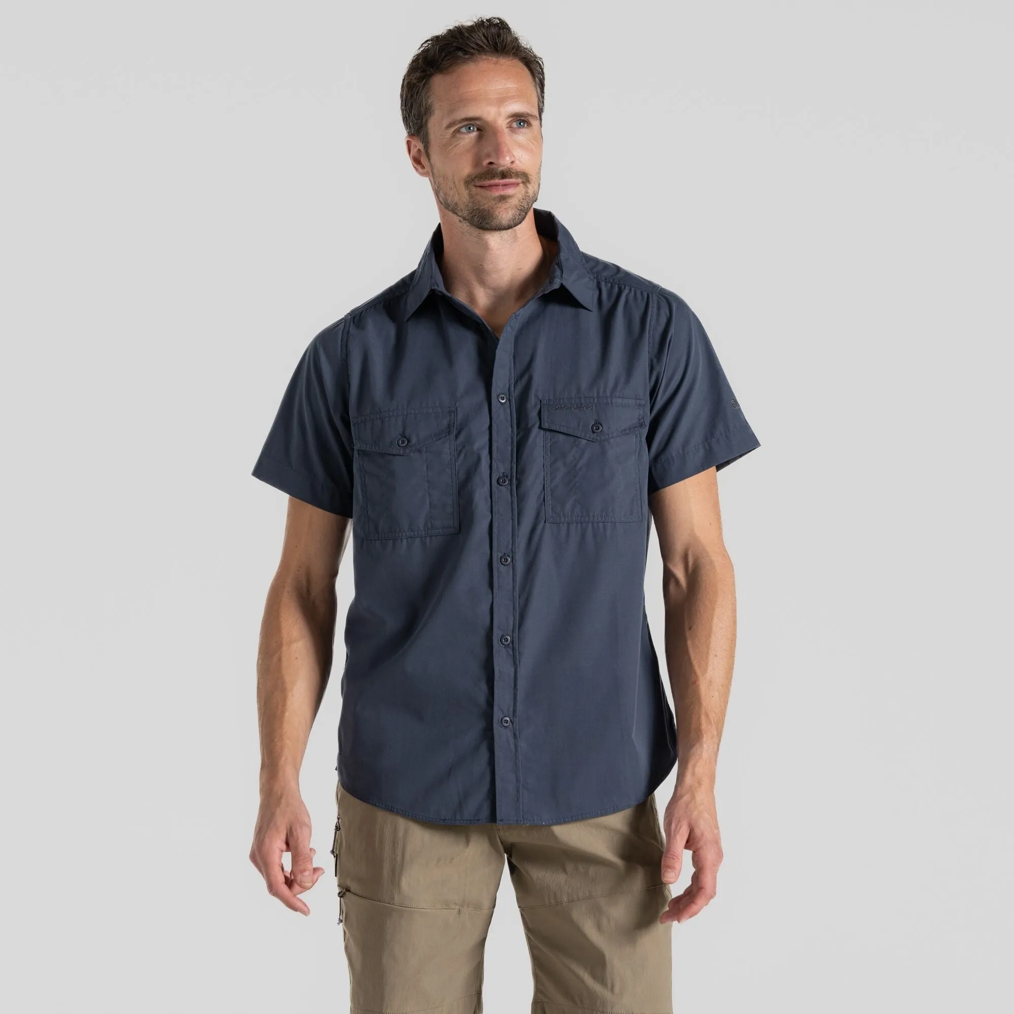 Craghoppers Mens Kiwi Short Sleeved Shirt Nosi Defense