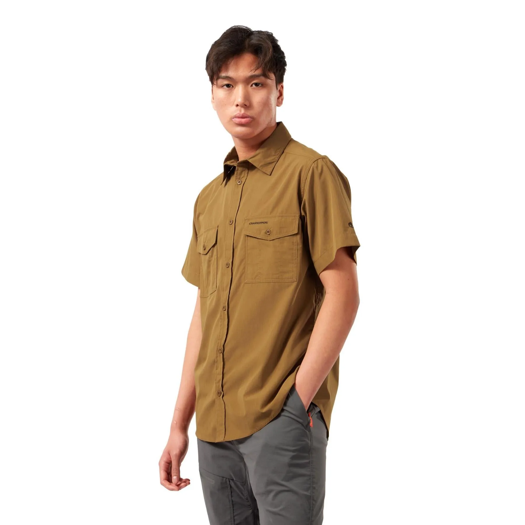 Craghoppers Mens Kiwi Short Sleeved Shirt Nosi Defense