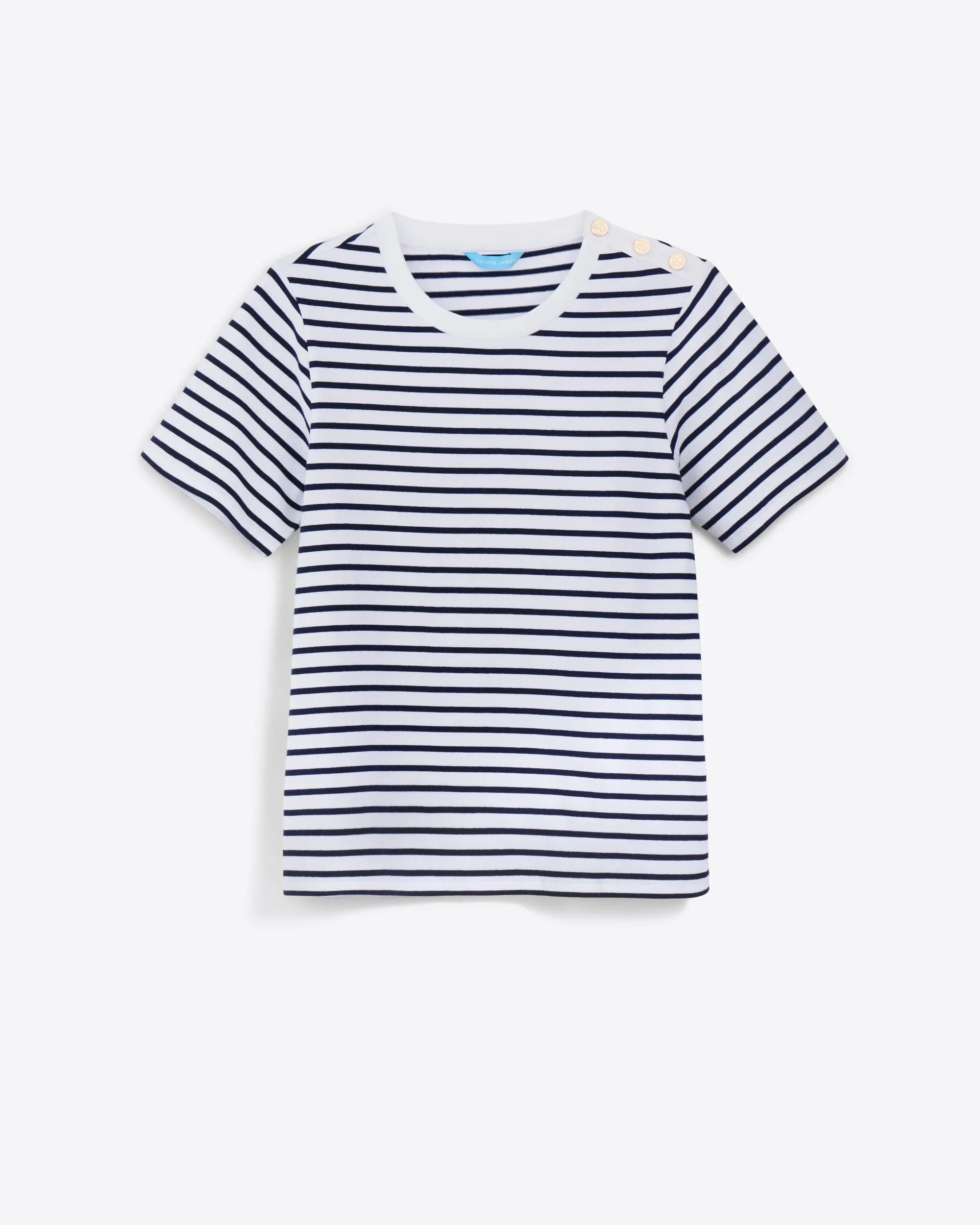 Crewneck T-Shirt in Nautical Stripe