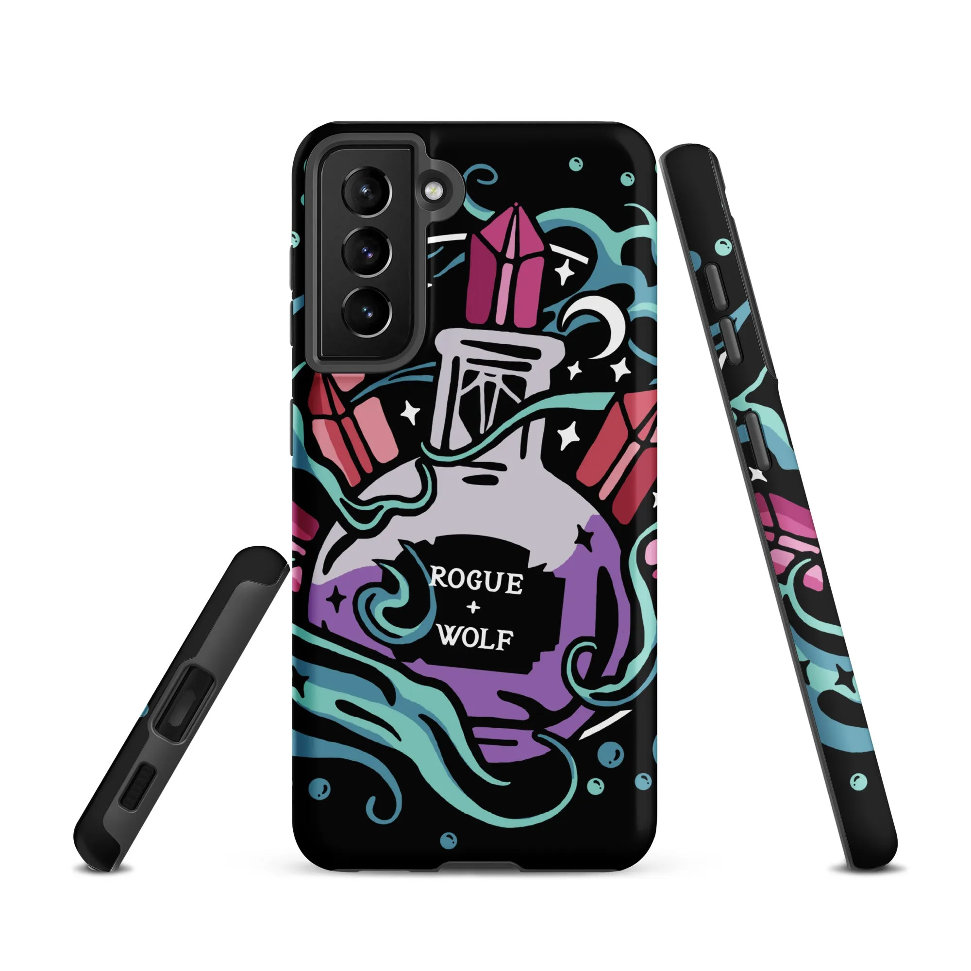 Crystal Potion Tough Phone Case for Samsung - Shockproof Anti-scratch Witchy Goth Accessories Cover