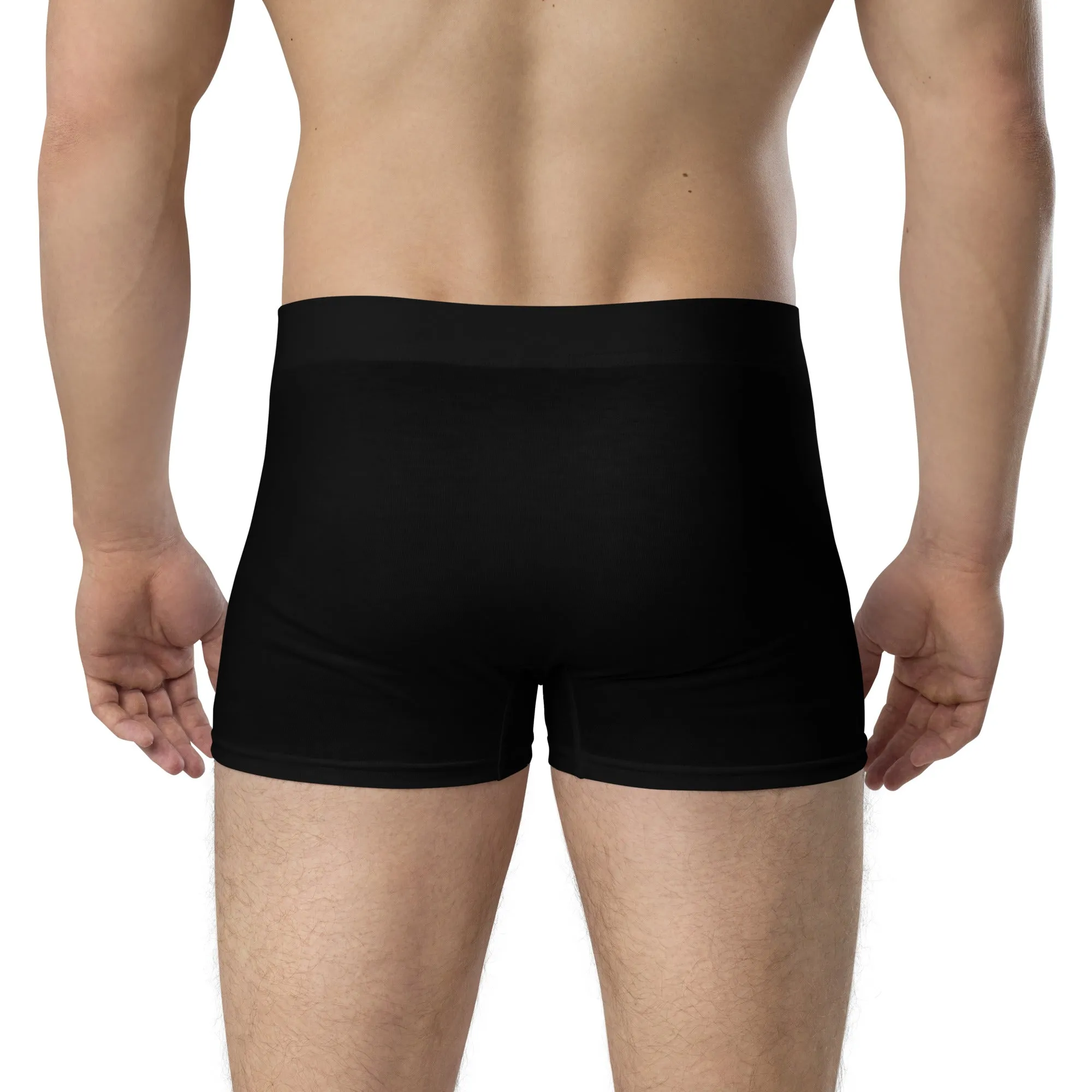 dti hand logo Black and White Boxer Briefs