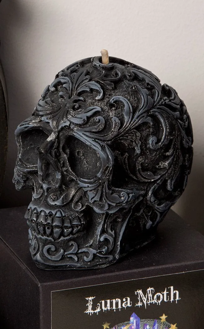 Engraved Skull Candle | Star Dust