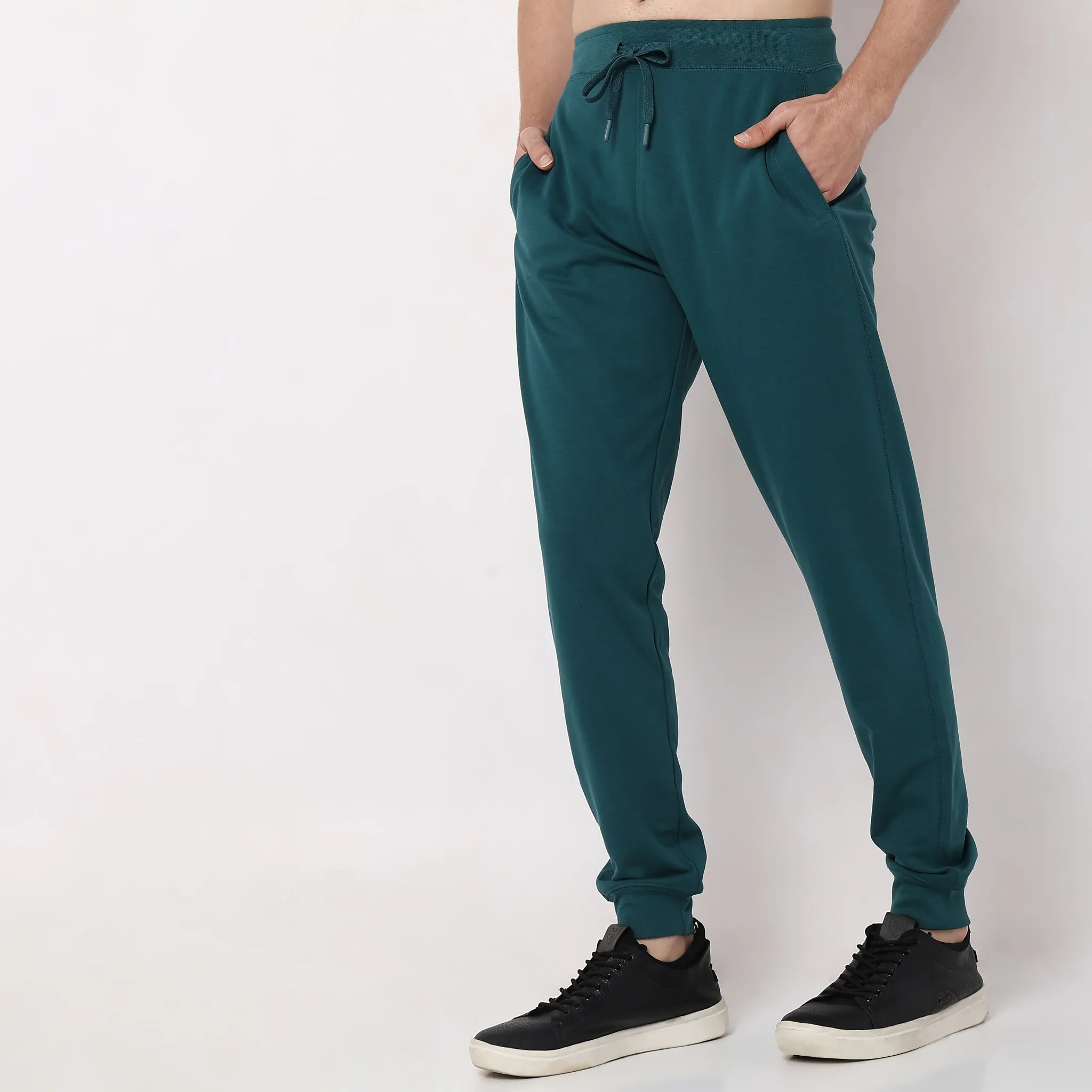 Flex Pants with Secure Mobile Pocket - Mid Rise Joggers