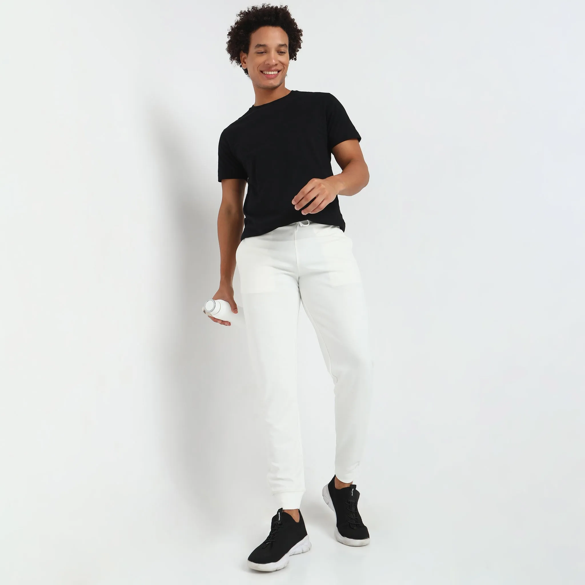 Flex Pants with Secure Mobile Pocket - Mid Rise Joggers