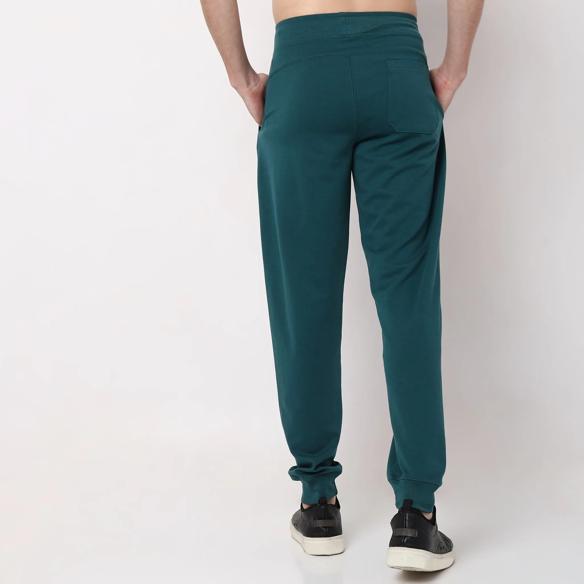 Flex Pants with Secure Mobile Pocket - Mid Rise Joggers