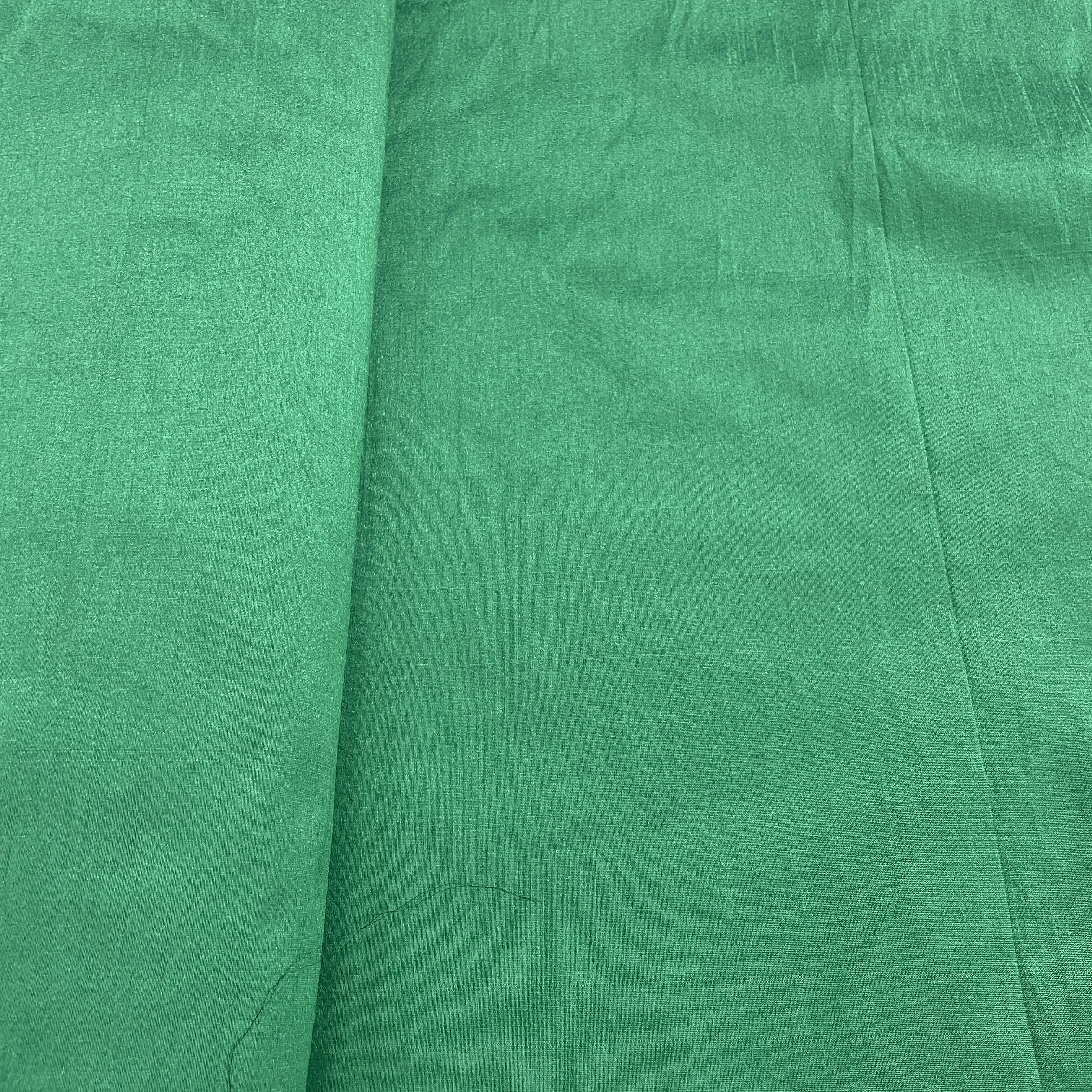 Forest Green Solid Dupian Silk Fabric