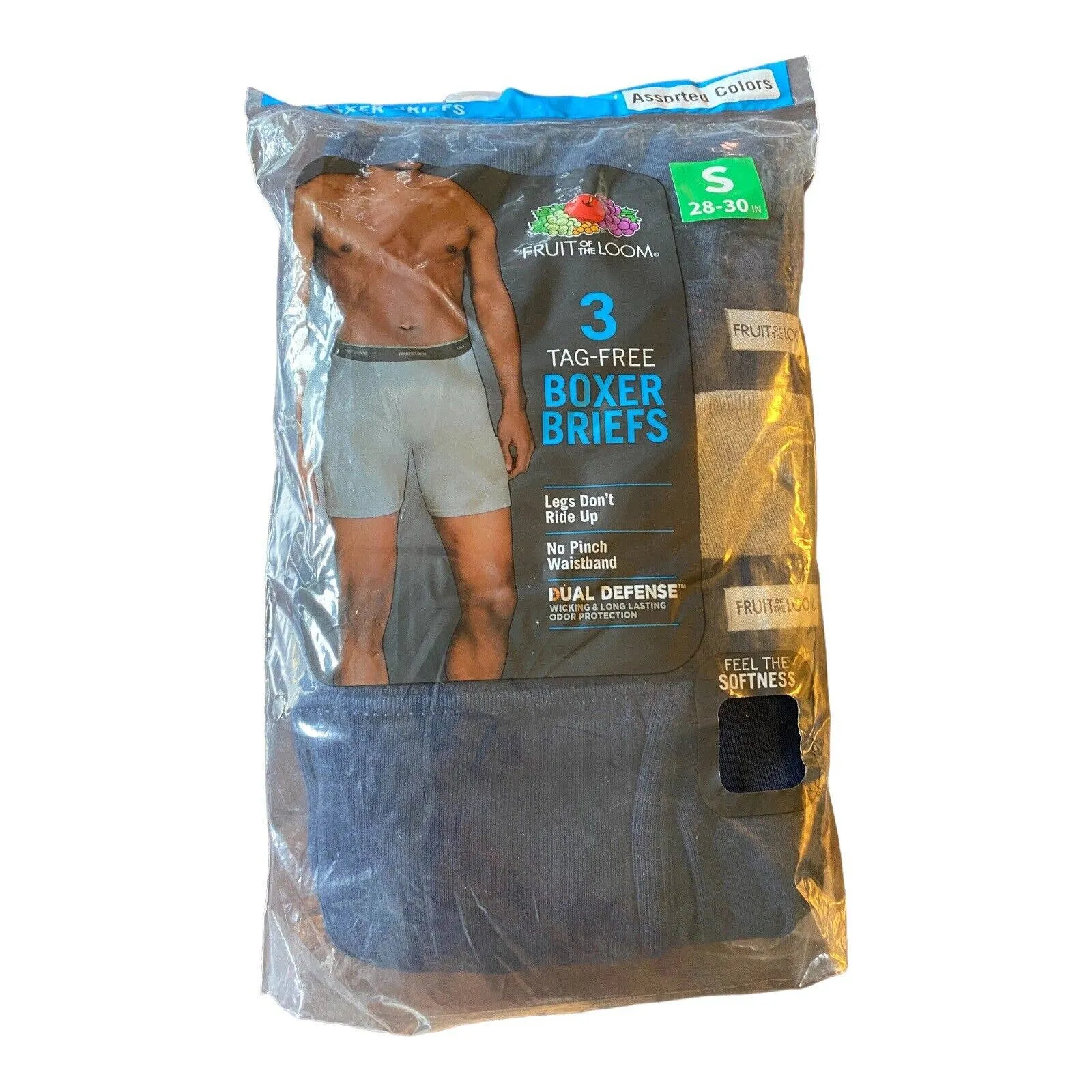 Fruit Of The Loom Tag Free Boxer Briefs Size Small 28-30”