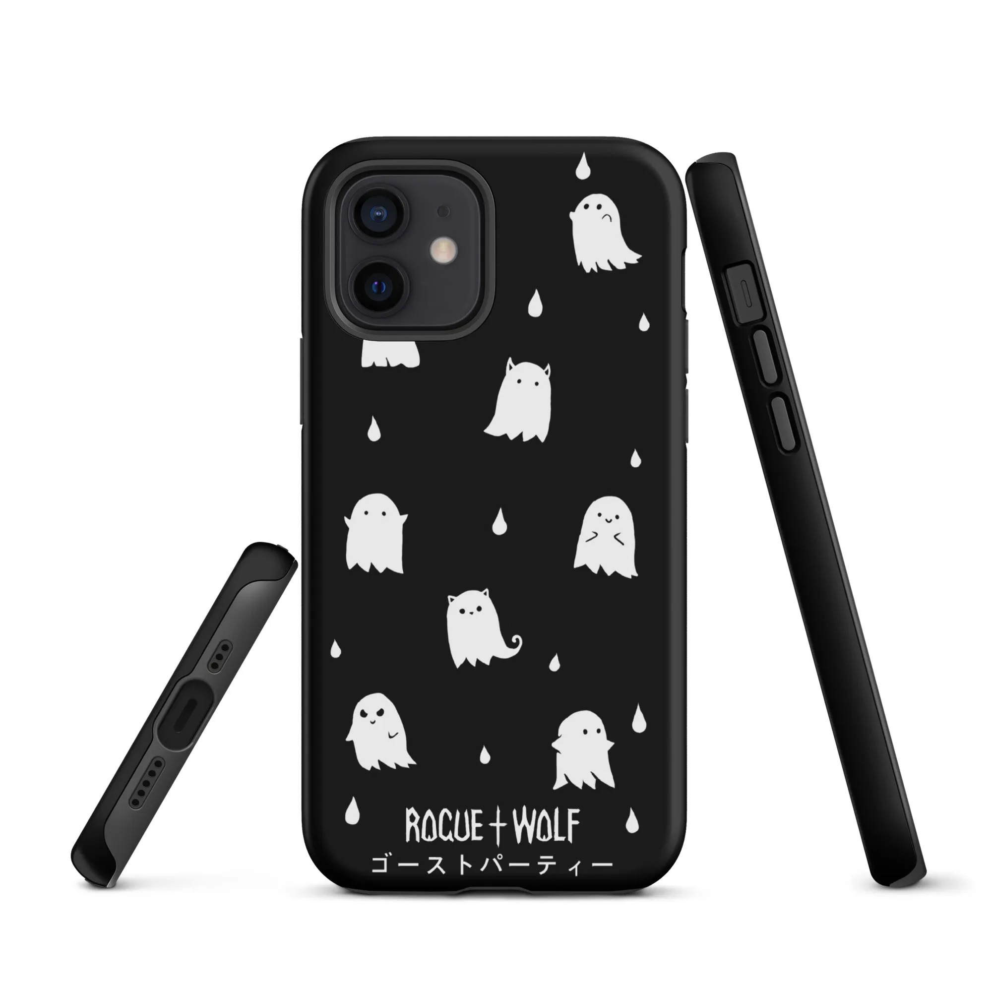 Ghost Party Tough Phone Case for iPhone - Shockproof Anti-scratch Goth Witchy Phone Case Cover Accessory