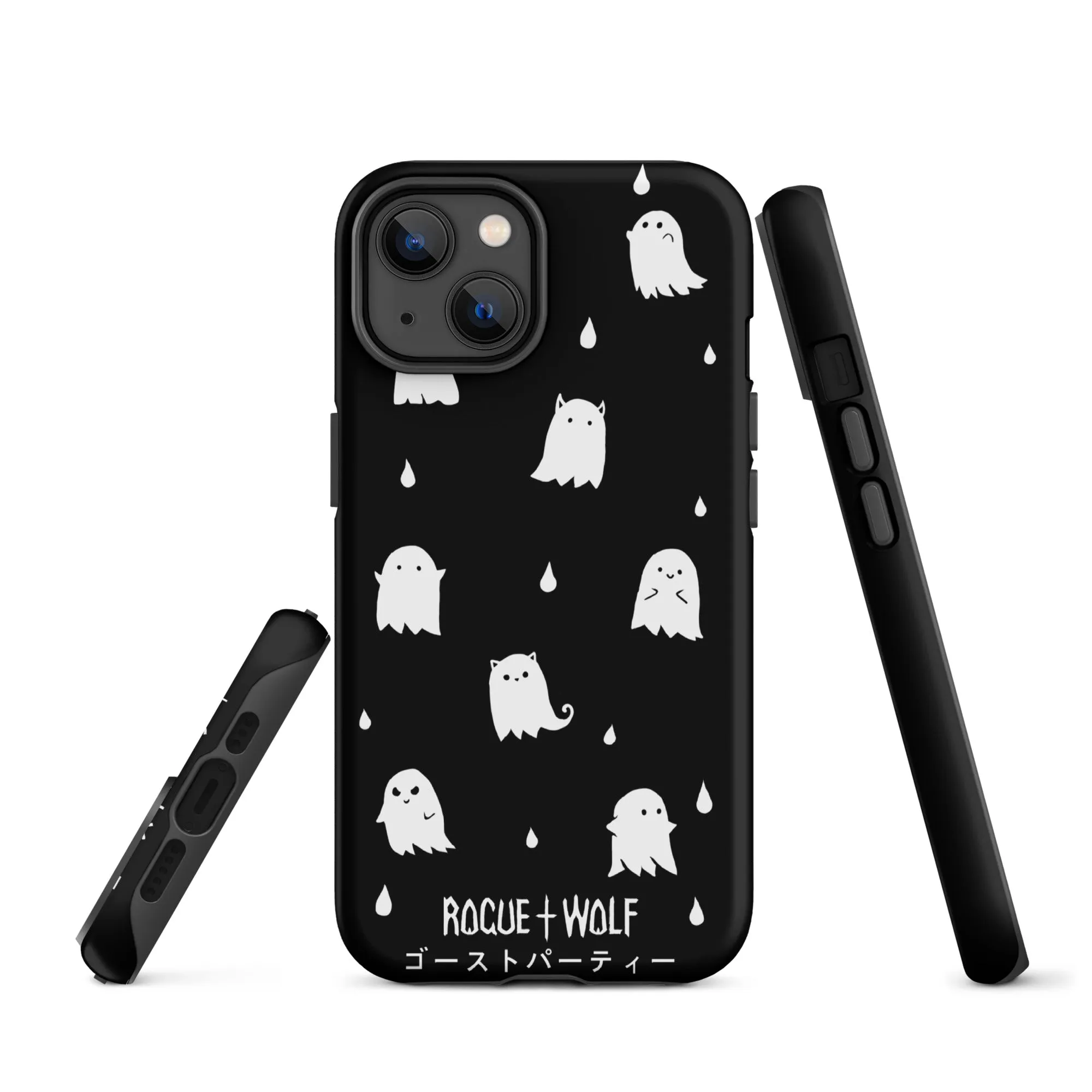 Ghost Party Tough Phone Case for iPhone - Shockproof Anti-scratch Goth Witchy Phone Case Cover Accessory