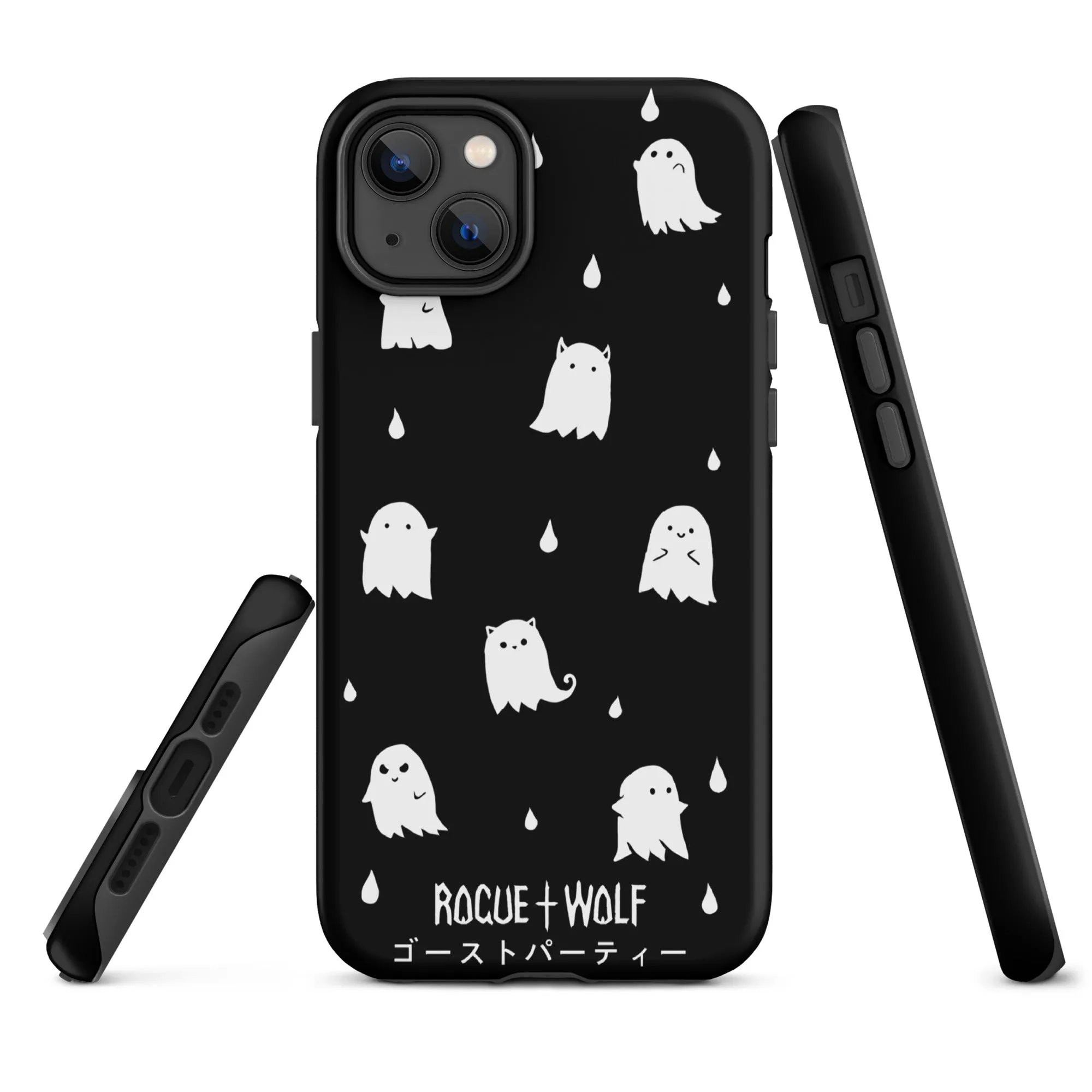 Ghost Party Tough Phone Case for iPhone - Shockproof Anti-scratch Goth Witchy Phone Case Cover Accessory