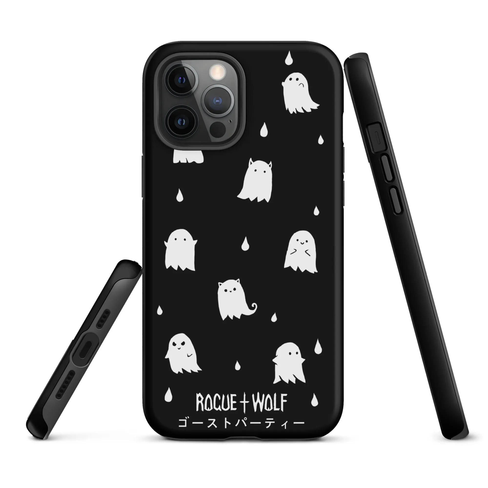 Ghost Party Tough Phone Case for iPhone - Shockproof Anti-scratch Goth Witchy Phone Case Cover Accessory