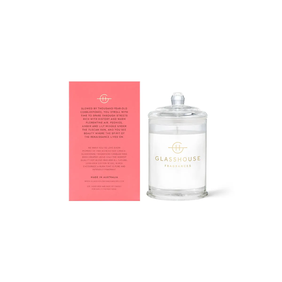 Glasshouse Fragrances Forever Florence Candle 60g