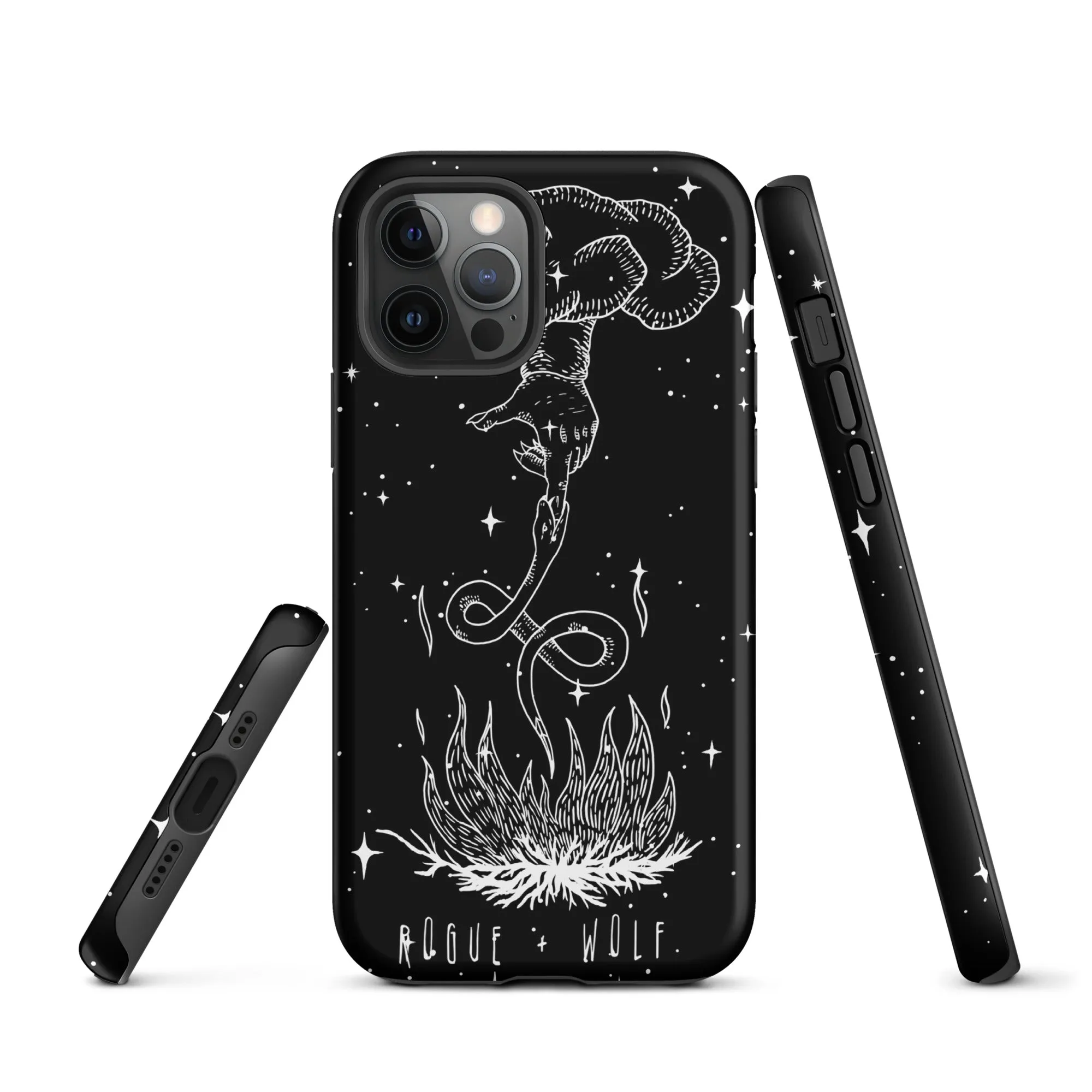 Godbane Tough Phone Case for iPhone - Shockproof Witchy Cell Phone case Anti-scratch Goth Case Cover Cool Gothic Christmas Gifts