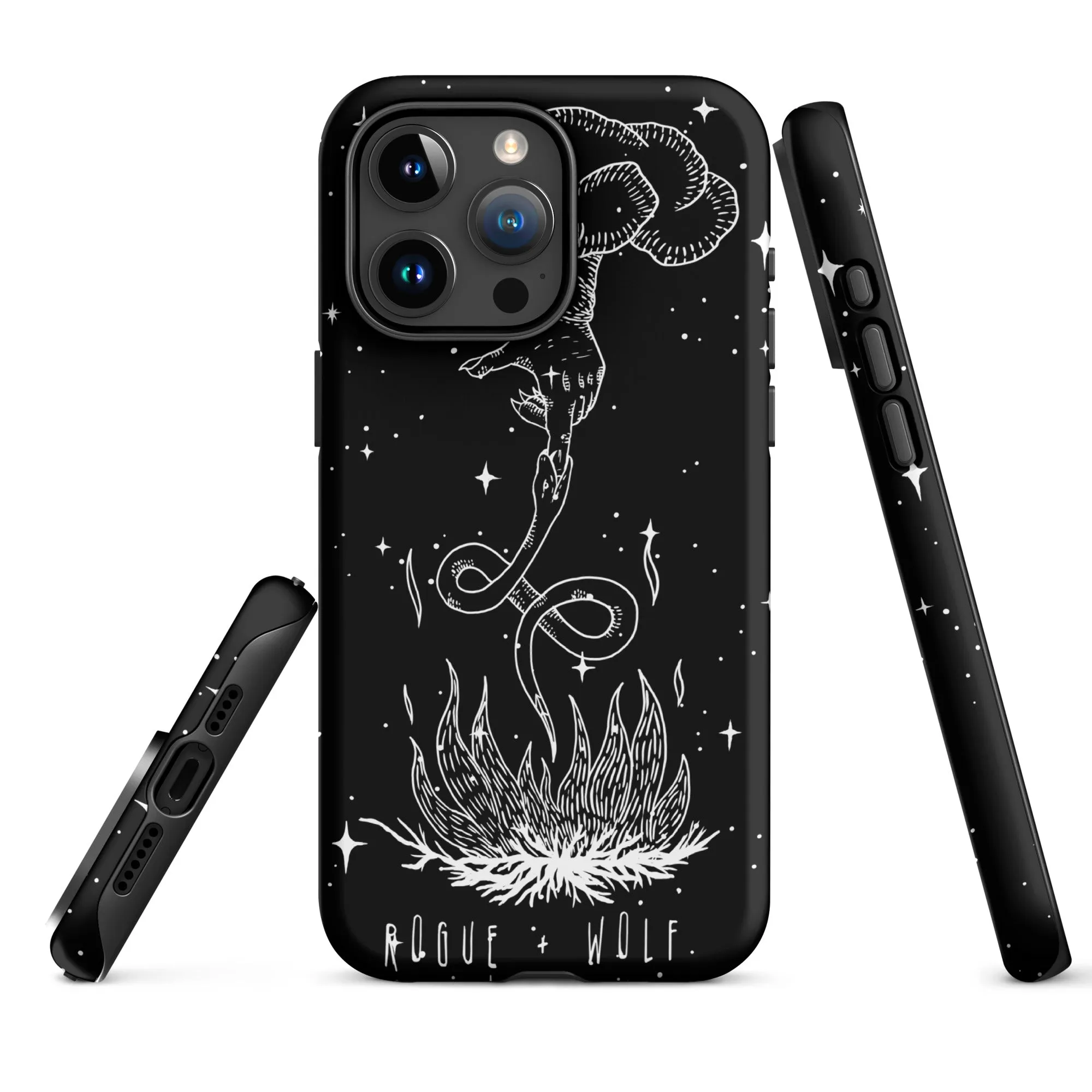 Godbane Tough Phone Case for iPhone - Shockproof Witchy Cell Phone case Anti-scratch Goth Case Cover Cool Gothic Christmas Gifts