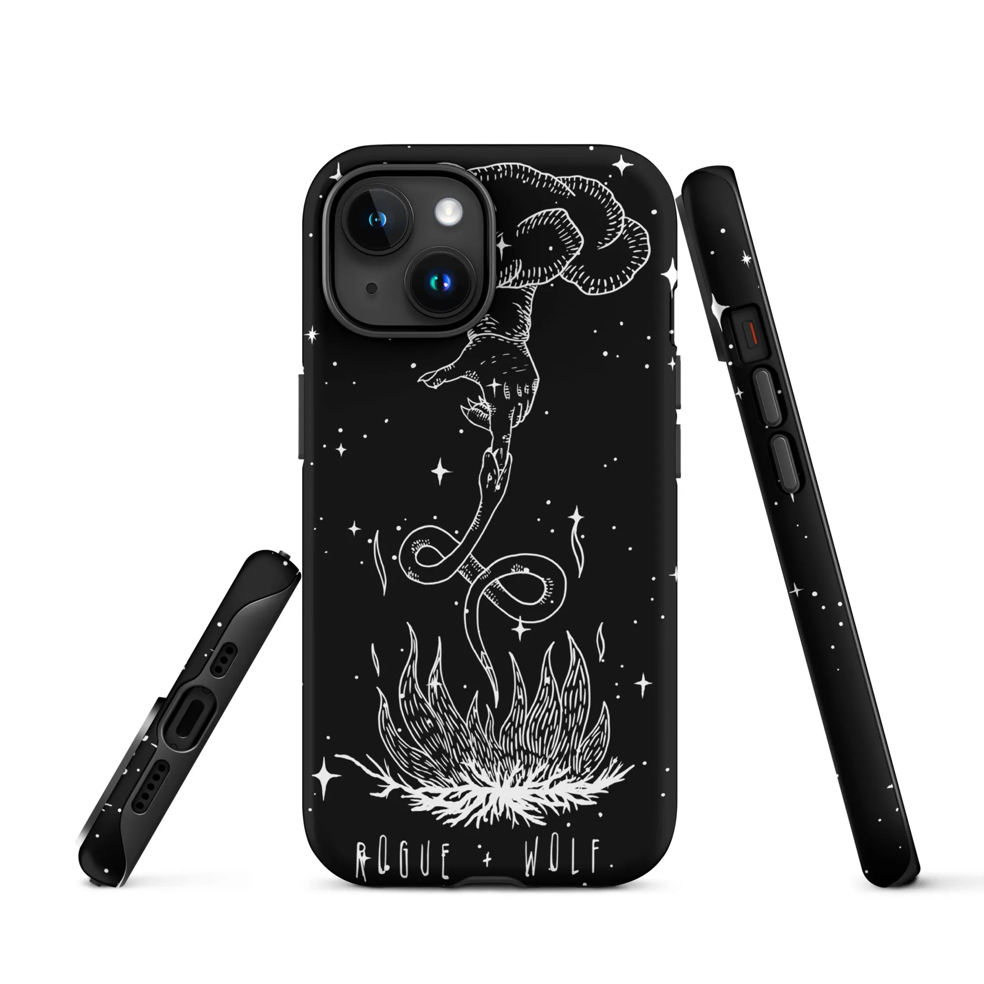 Godbane Tough Phone Case for iPhone - Shockproof Witchy Cell Phone case Anti-scratch Goth Case Cover Cool Gothic Christmas Gifts