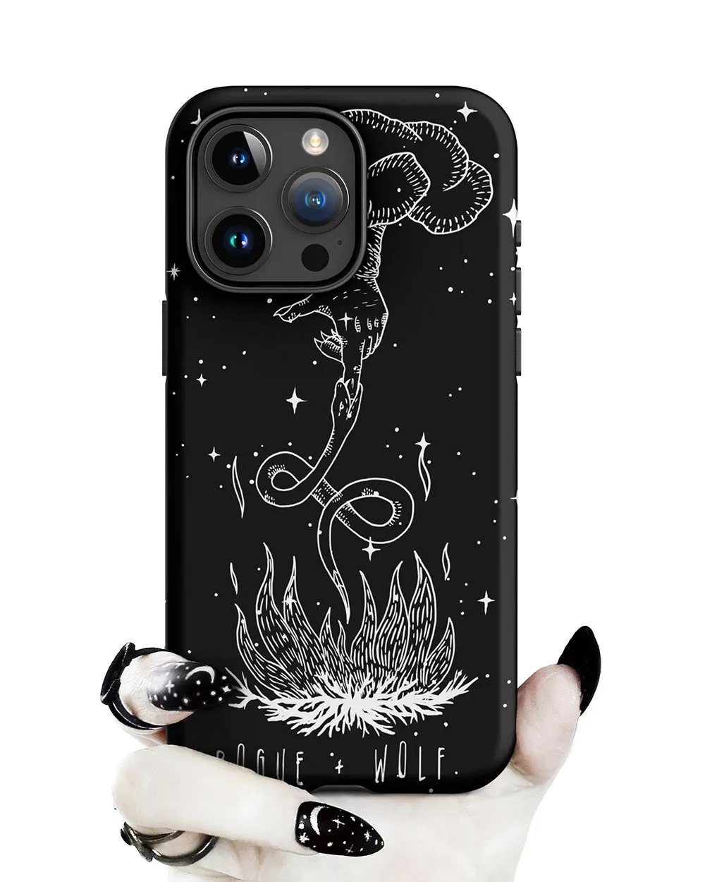 Godbane Tough Phone Case for iPhone - Shockproof Witchy Cell Phone case Anti-scratch Goth Case Cover Cool Gothic Christmas Gifts