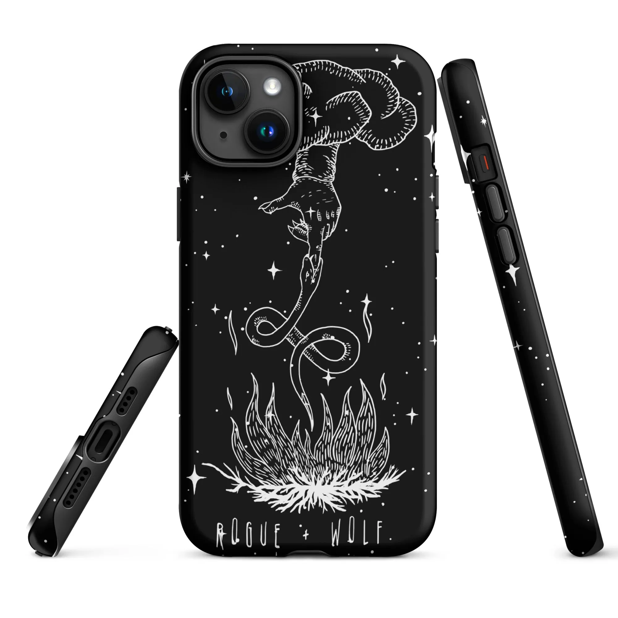 Godbane Tough Phone Case for iPhone - Shockproof Witchy Cell Phone case Anti-scratch Goth Case Cover Cool Gothic Christmas Gifts