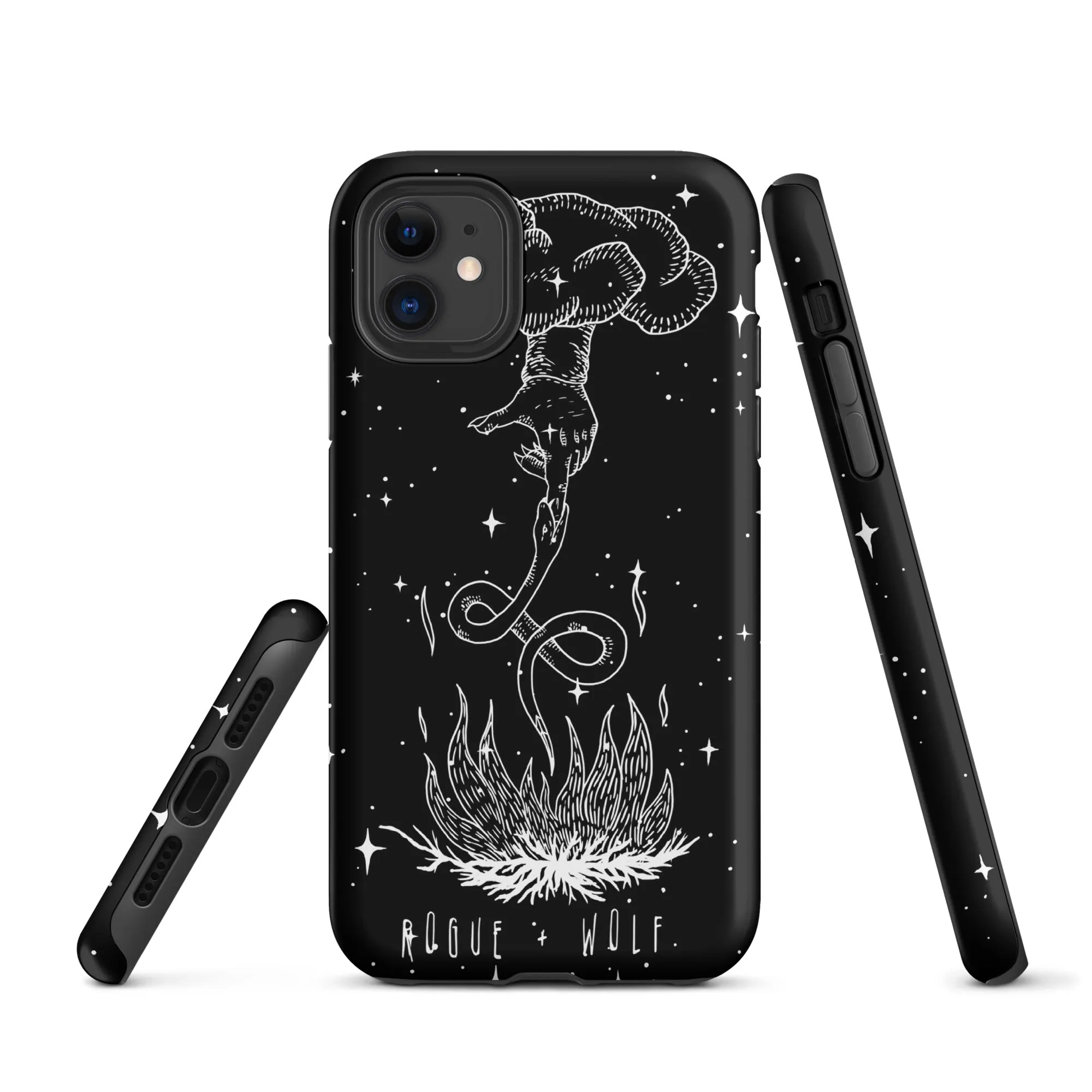 Godbane Tough Phone Case for iPhone - Shockproof Witchy Cell Phone case Anti-scratch Goth Case Cover Cool Gothic Christmas Gifts