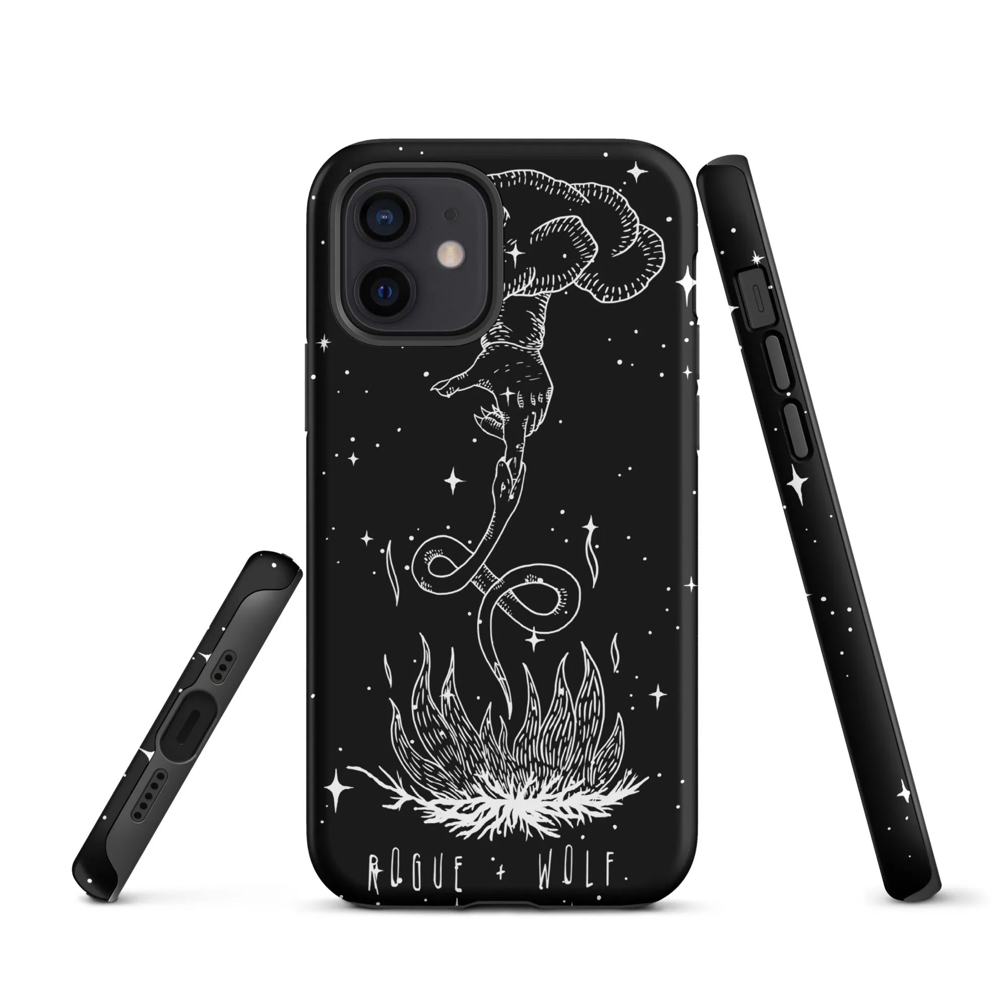 Godbane Tough Phone Case for iPhone - Shockproof Witchy Cell Phone case Anti-scratch Goth Case Cover Cool Gothic Christmas Gifts