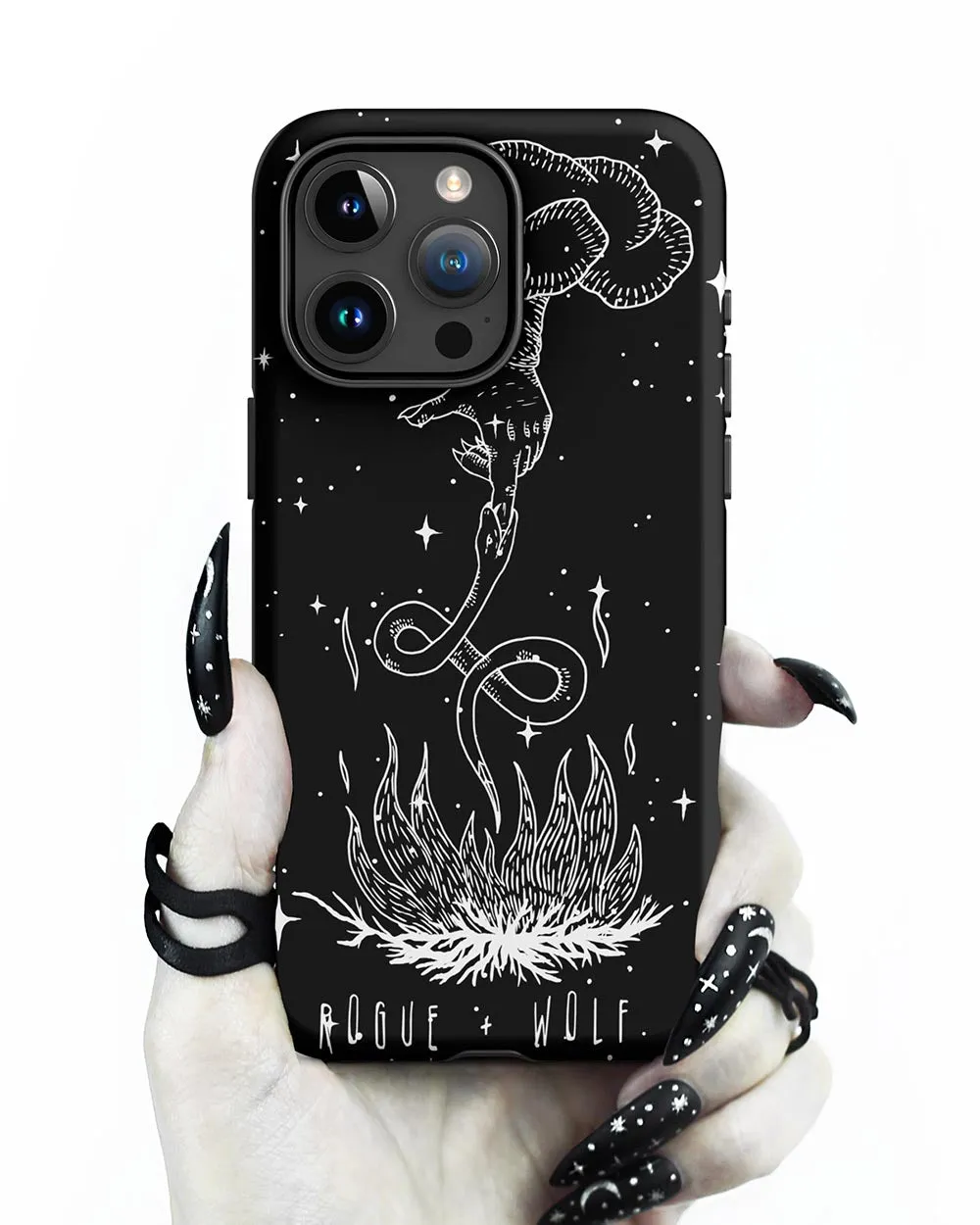 Godbane Tough Phone Case for iPhone - Shockproof Witchy Cell Phone case Anti-scratch Goth Case Cover Cool Gothic Christmas Gifts