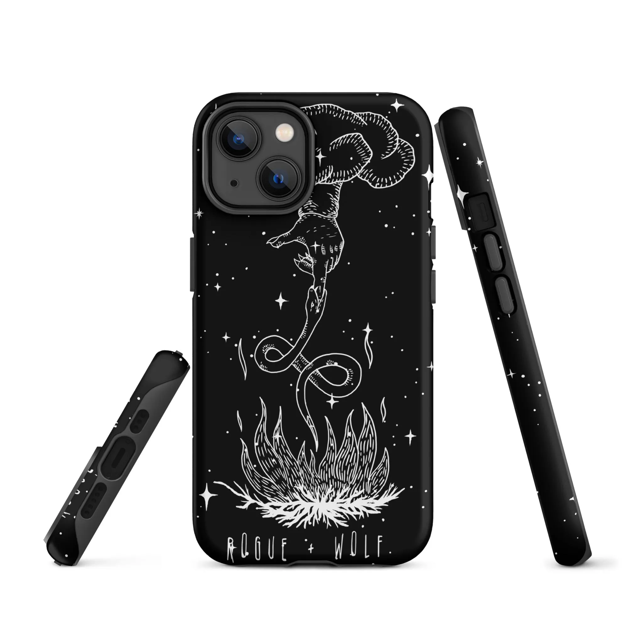 Godbane Tough Phone Case for iPhone - Shockproof Witchy Cell Phone case Anti-scratch Goth Case Cover Cool Gothic Christmas Gifts